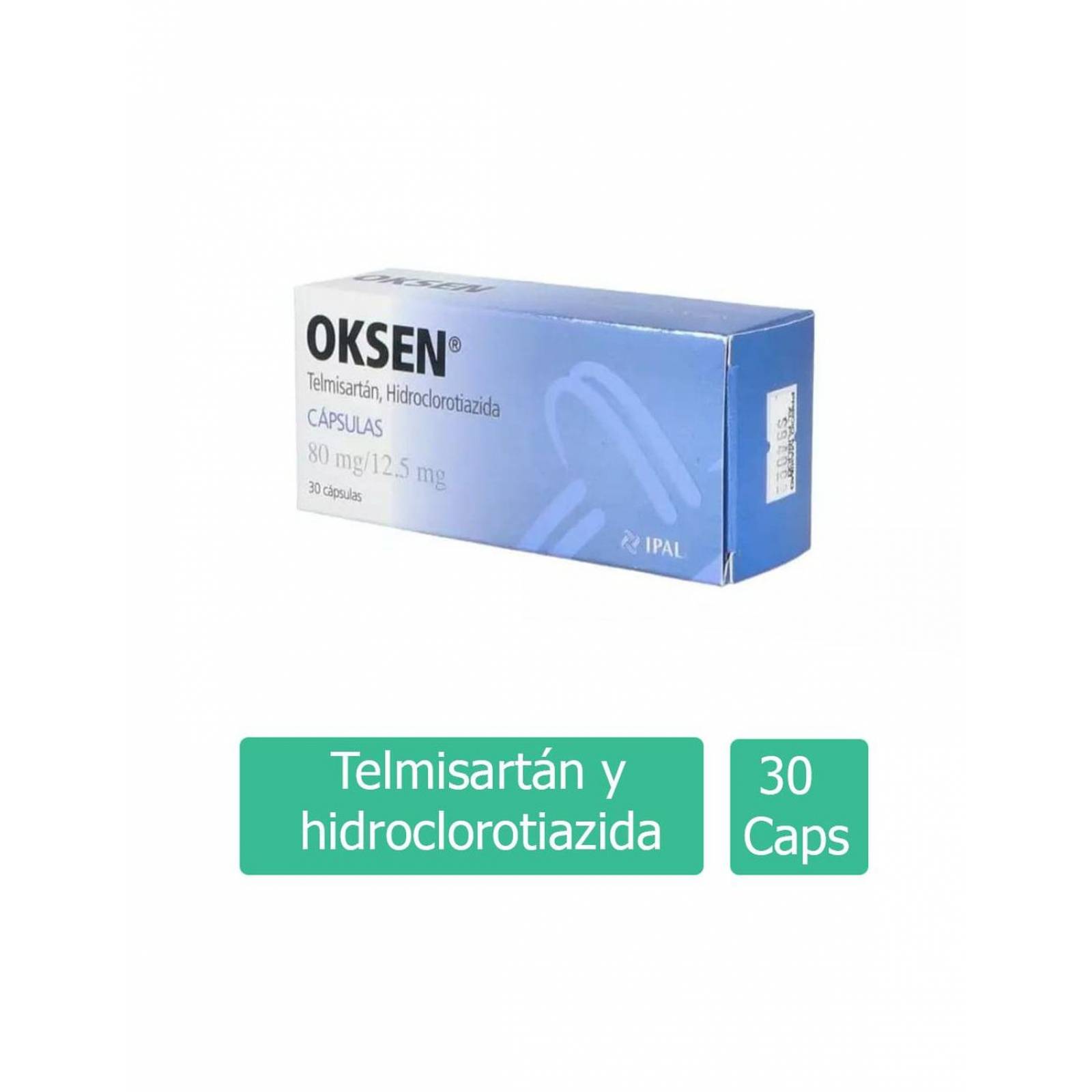 Oksen 80 mg / 12.5 mg Caja Con 30 Cápsulas 