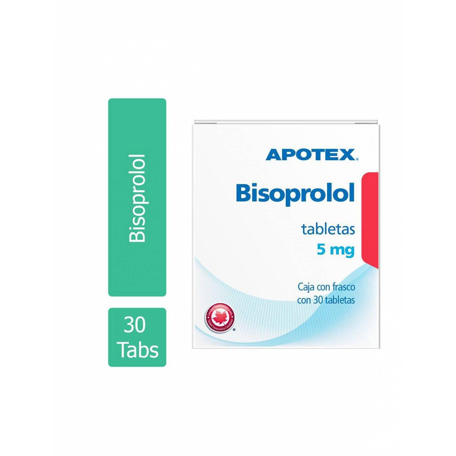 Bisoprolol 5 mg Caja Con Frasco Con 30 Tabletas 