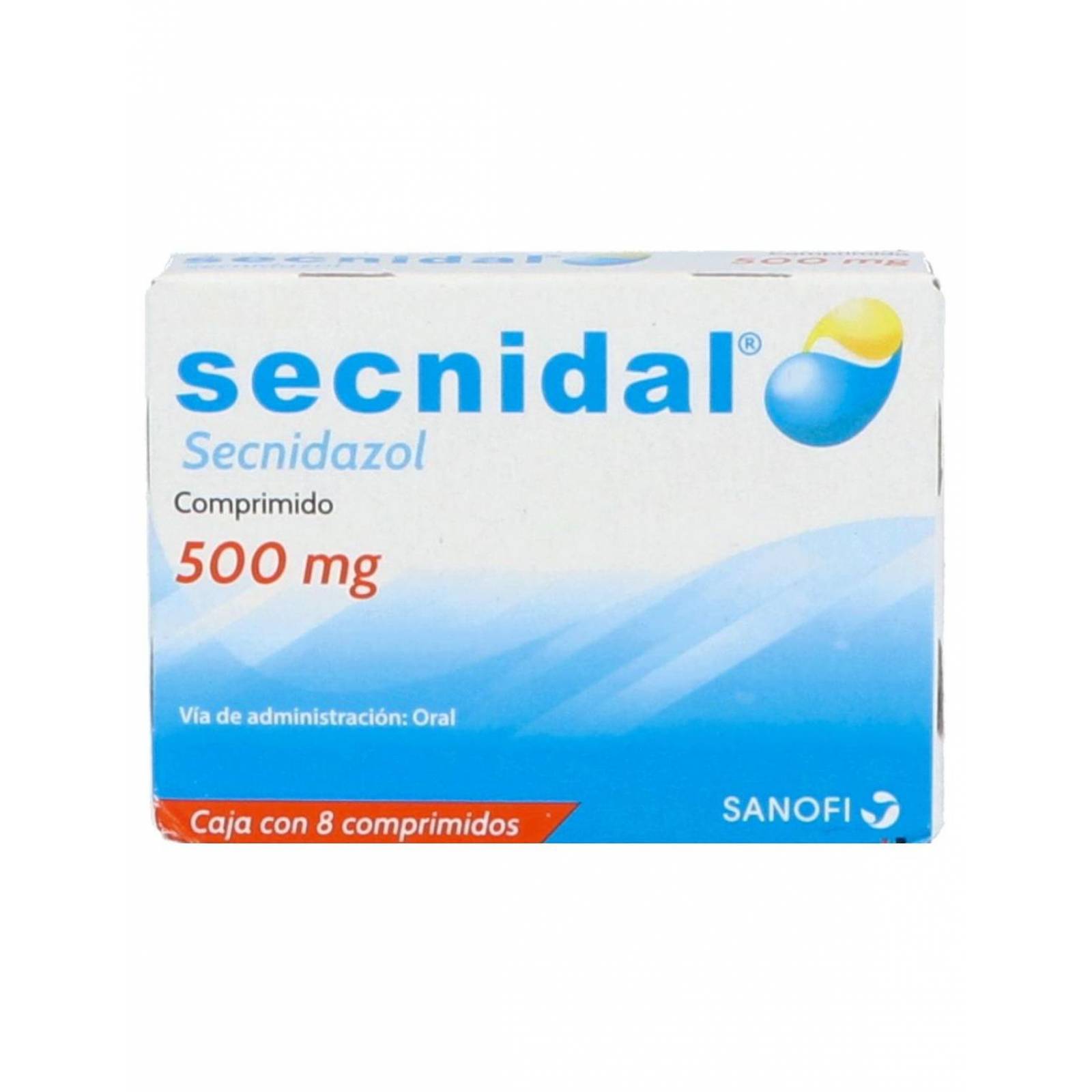 Secnidal 500 mg Caja Con 8 Comprimidos 