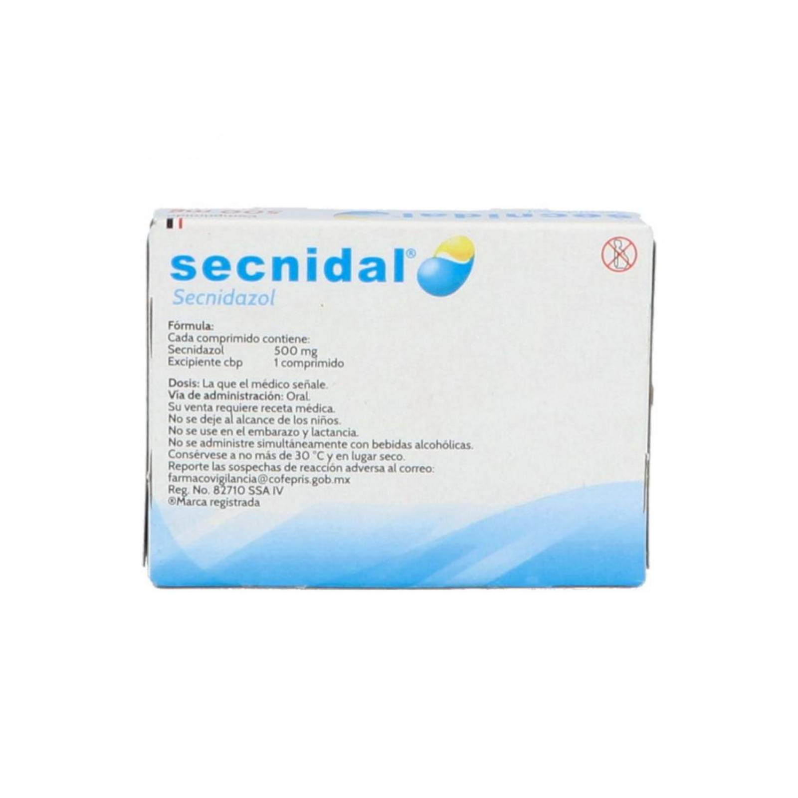 Secnidal 500 mg Caja Con 8 Comprimidos 