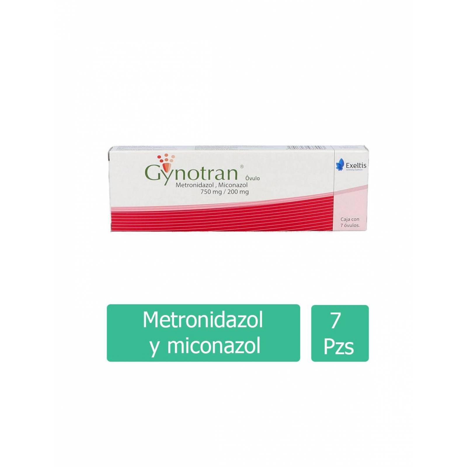 Gynotran Caja Con 7 Óvulos 750 mg/ 200 mg 