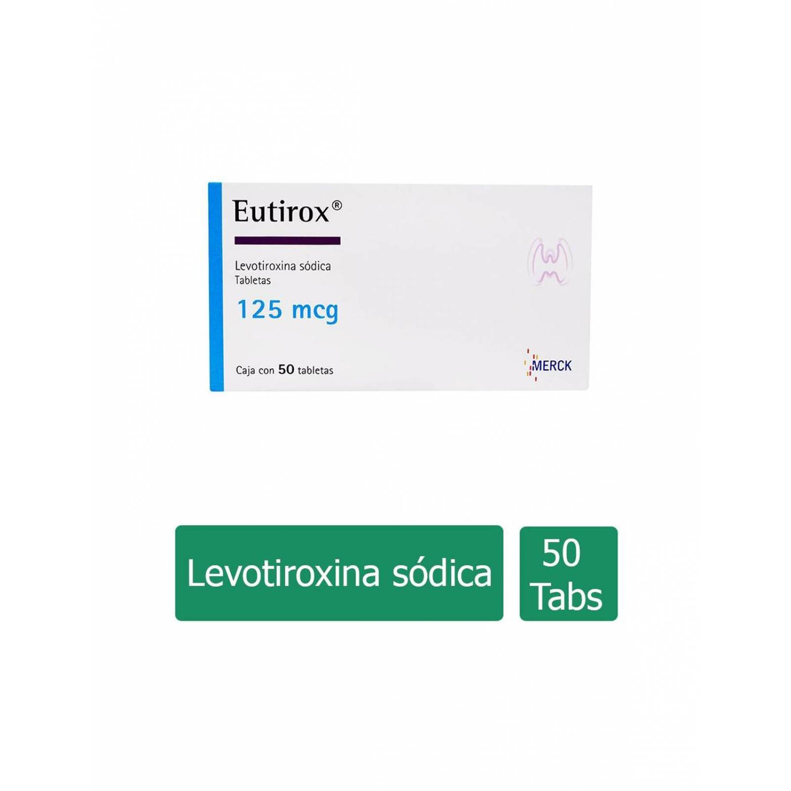 Eutirox 125 mcg Caja Con 50 Tabletas 