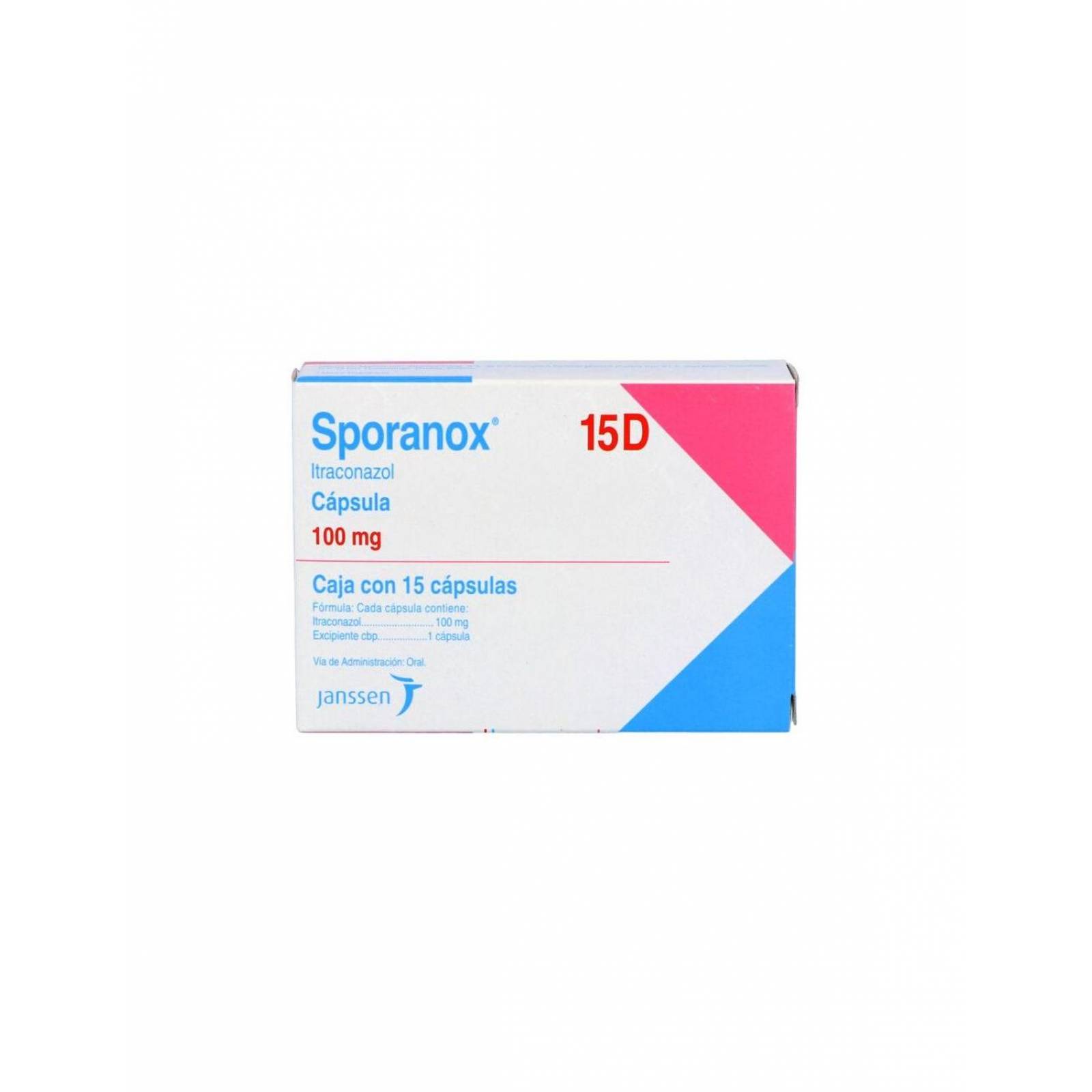 Sporanox 15D 100 mg Caja Con 15 Cápsulas 