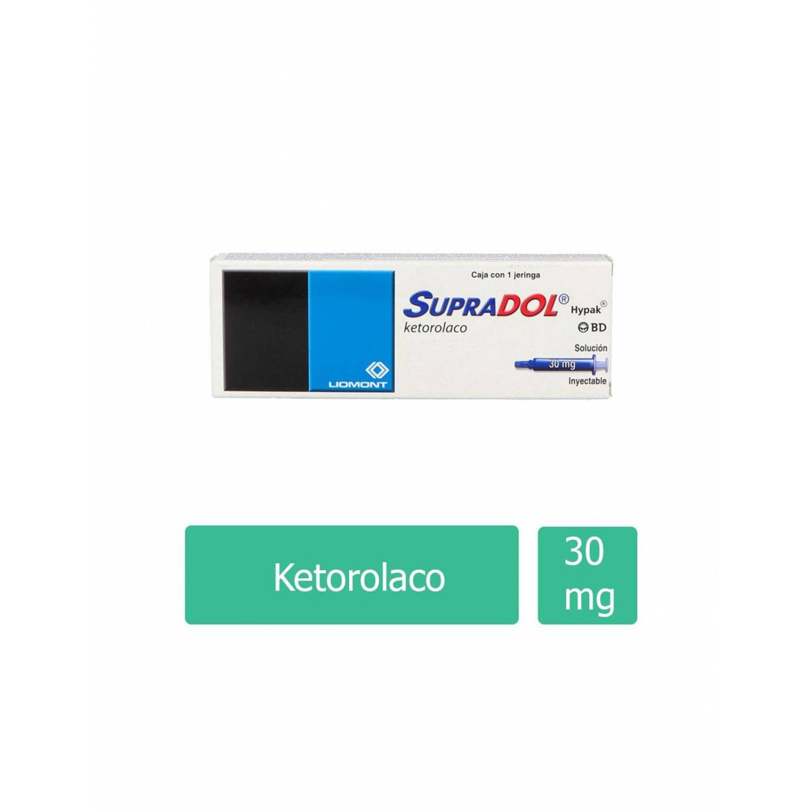 Supradol 30 mg Solución Inyectable Caja Con 1 Jeringa 
