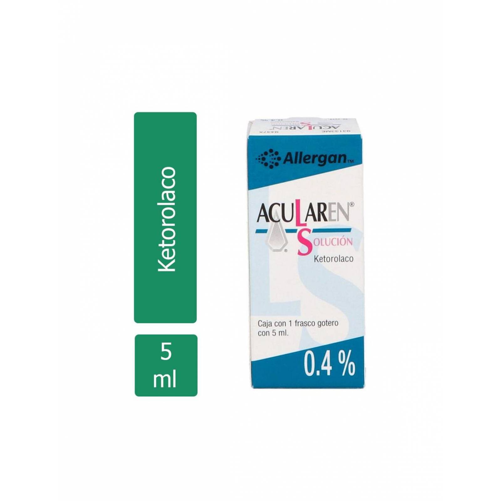 Acularen Solución .4 % Frasco Con 5 mL 