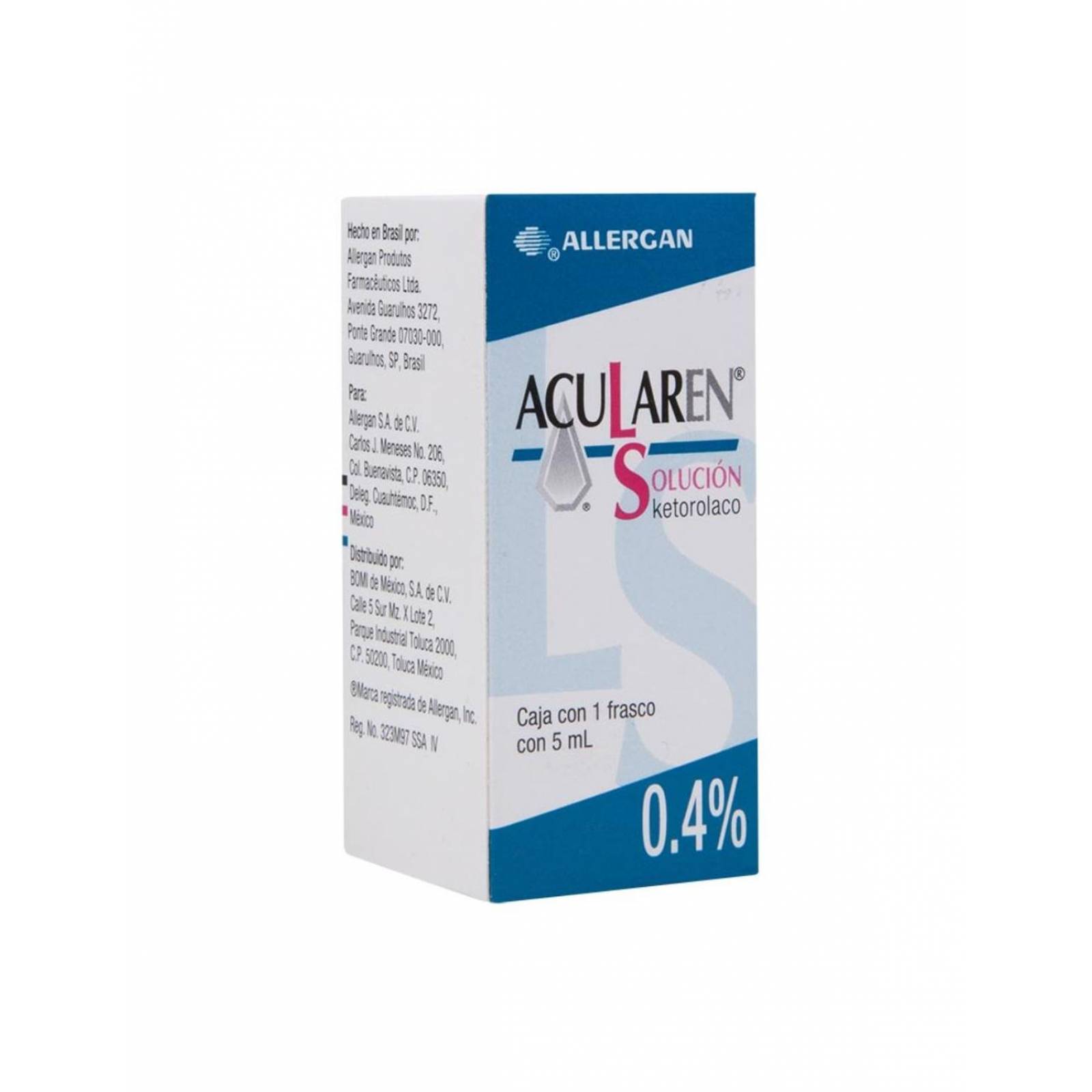 Acularen Solución .4 % Frasco Con 5 mL 