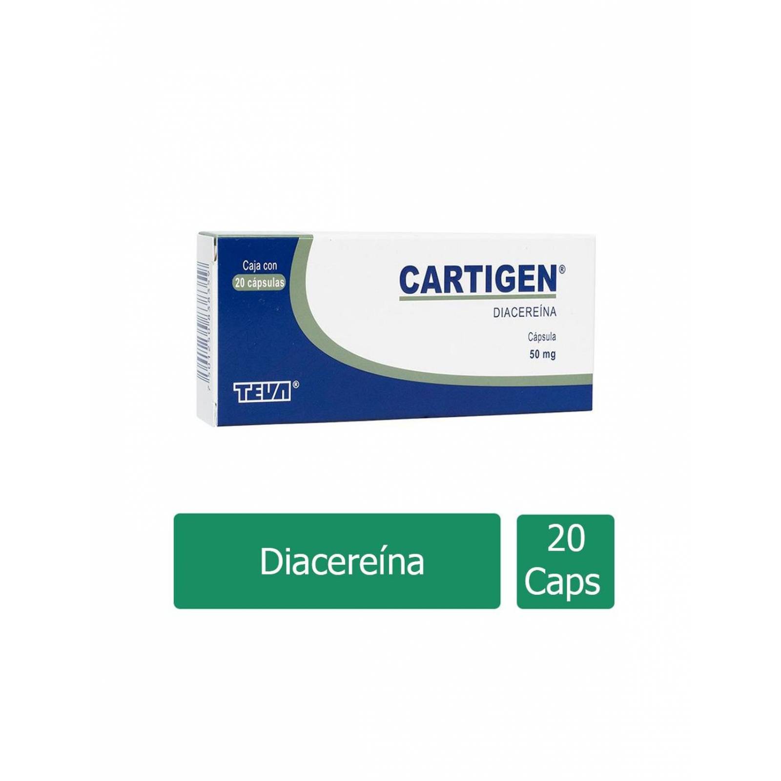 Cartigen 50 mg Caja Con 20 Cápsulas 