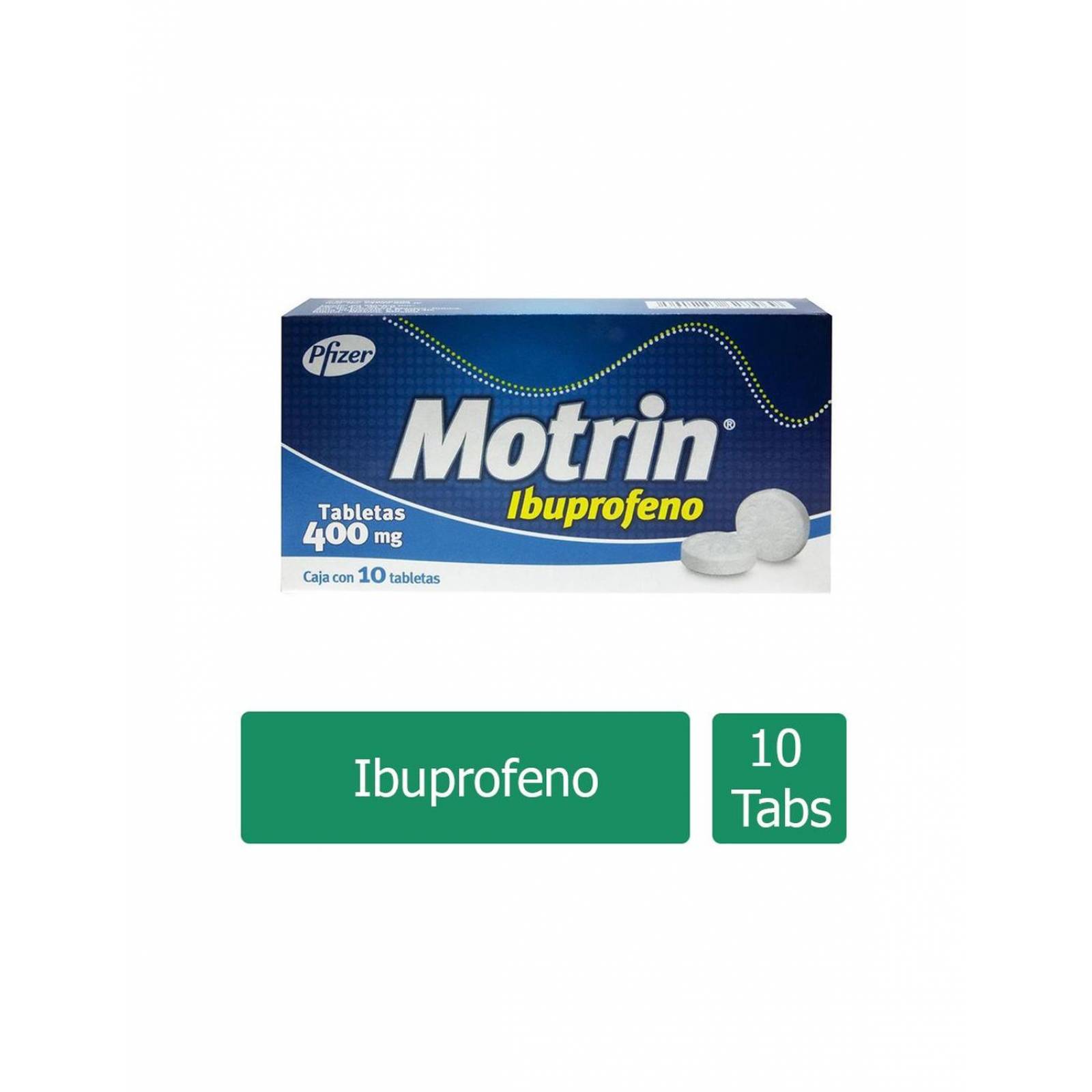 Motrin 400 mg Caja Con 10 Tabletas 