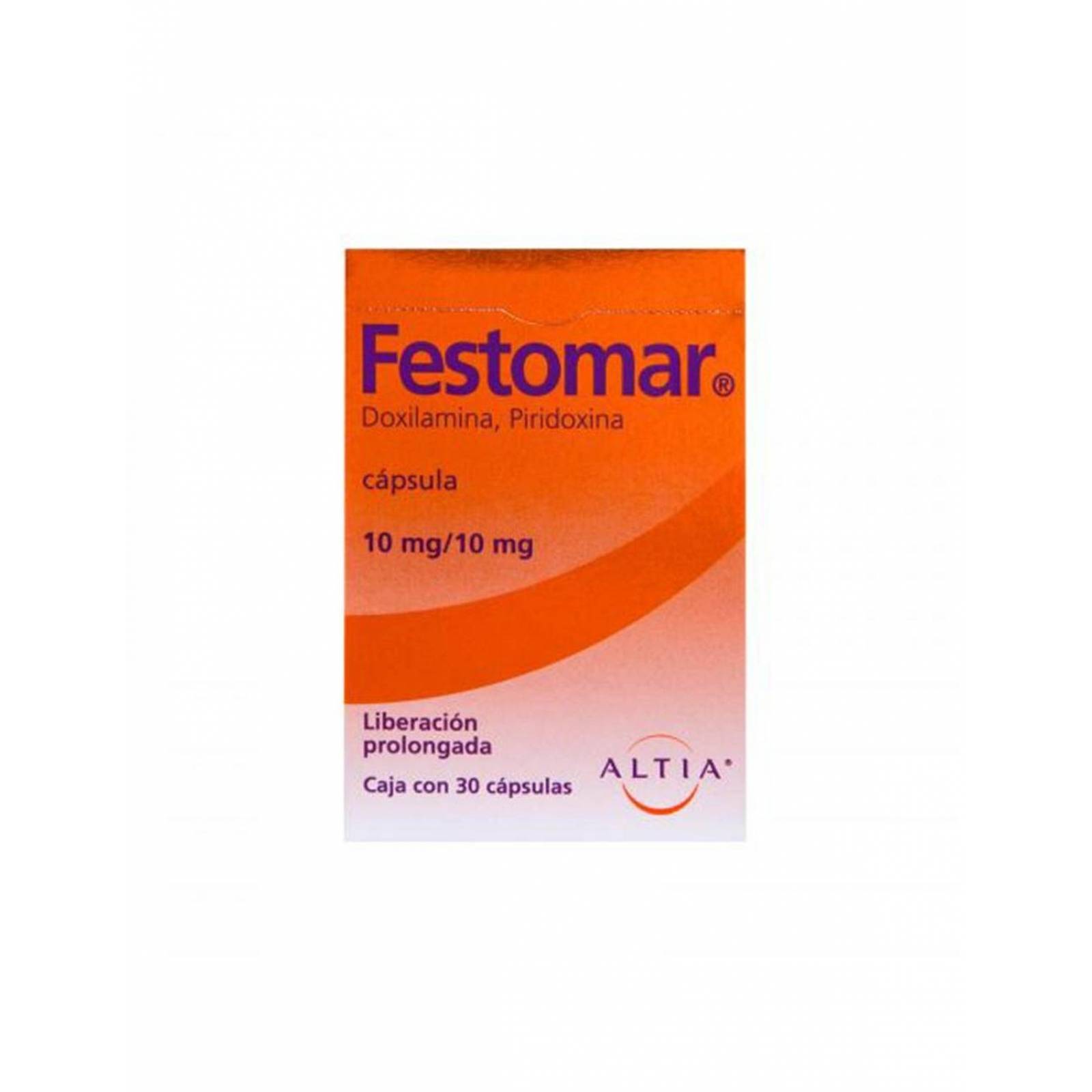Festomar 10mg/10mg Caja con 30 Cápsulas 