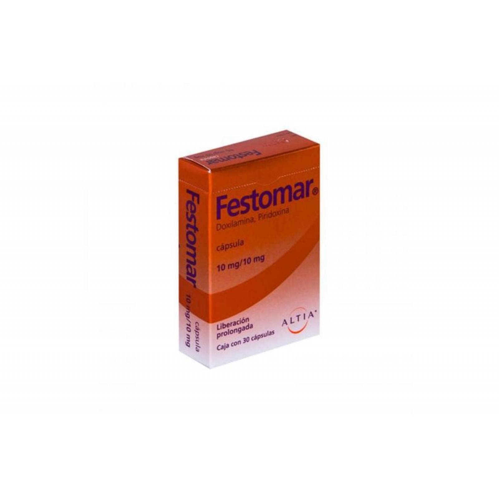 Festomar 10mg/10mg Caja con 30 Cápsulas 