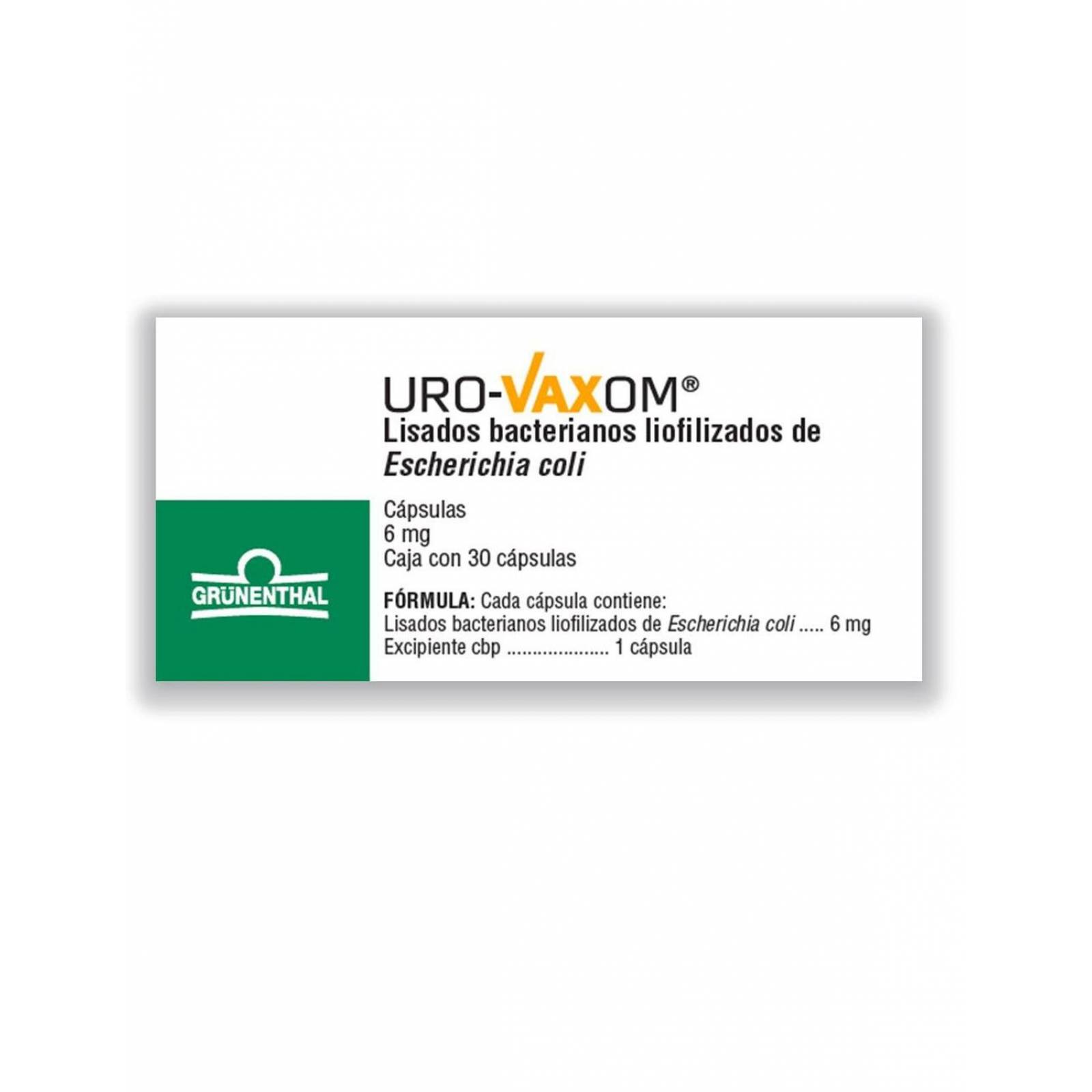 Uro Vaxom 6 mg Caja Con 30 Cápsulas 