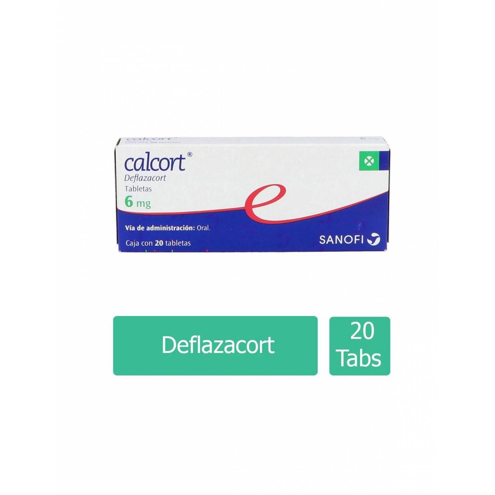 Calcort 6 mg Caja Con 20 Tabletas 