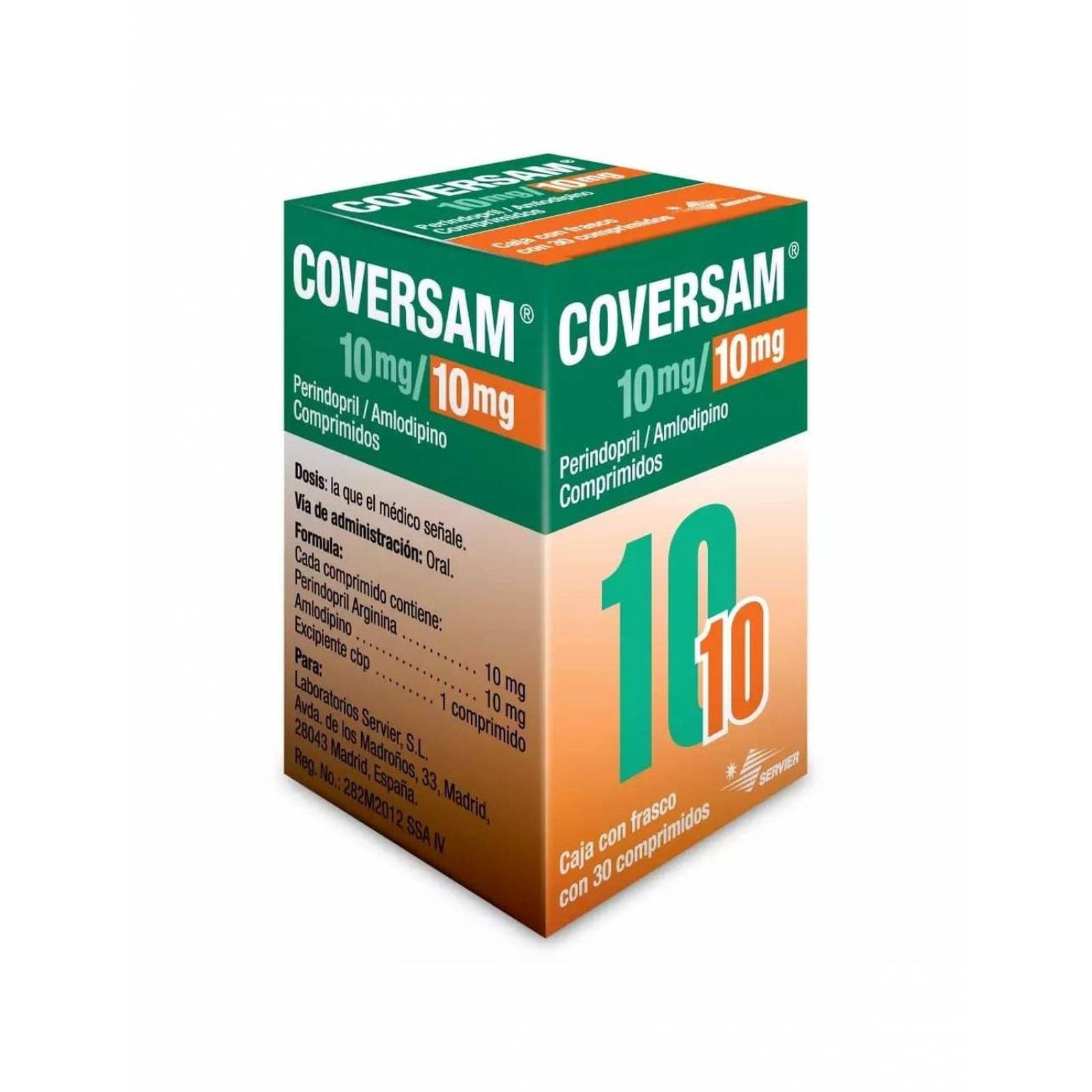 Coversam 10 mg/10 mg Caja Con 30 Comprimidos 