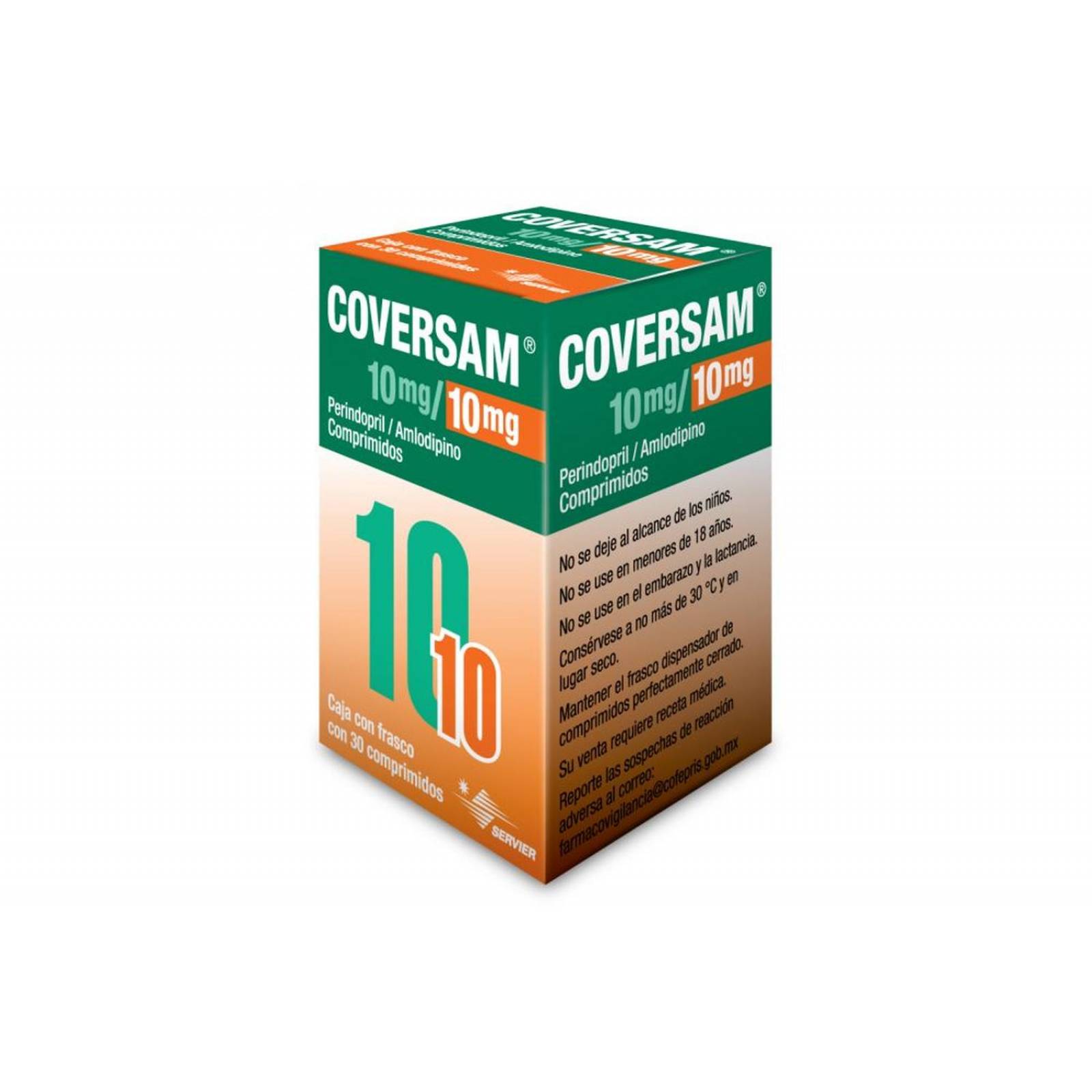 Coversam 10 mg/10 mg Caja Con 30 Comprimidos 