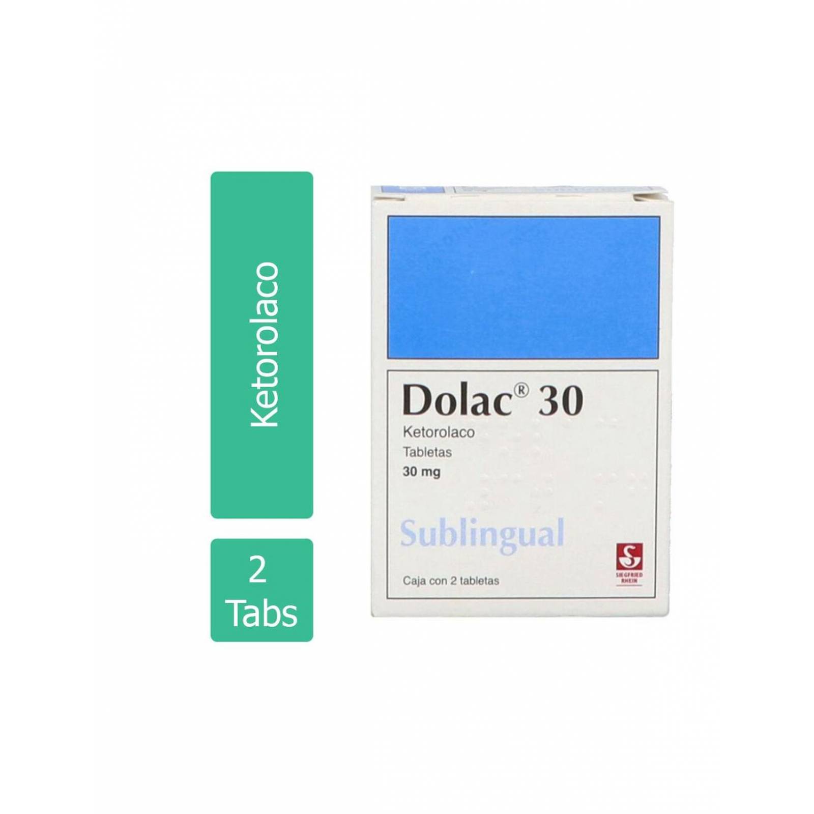 Dolac 30 Mg Caja X 2 Tabletas Sublinguales 
