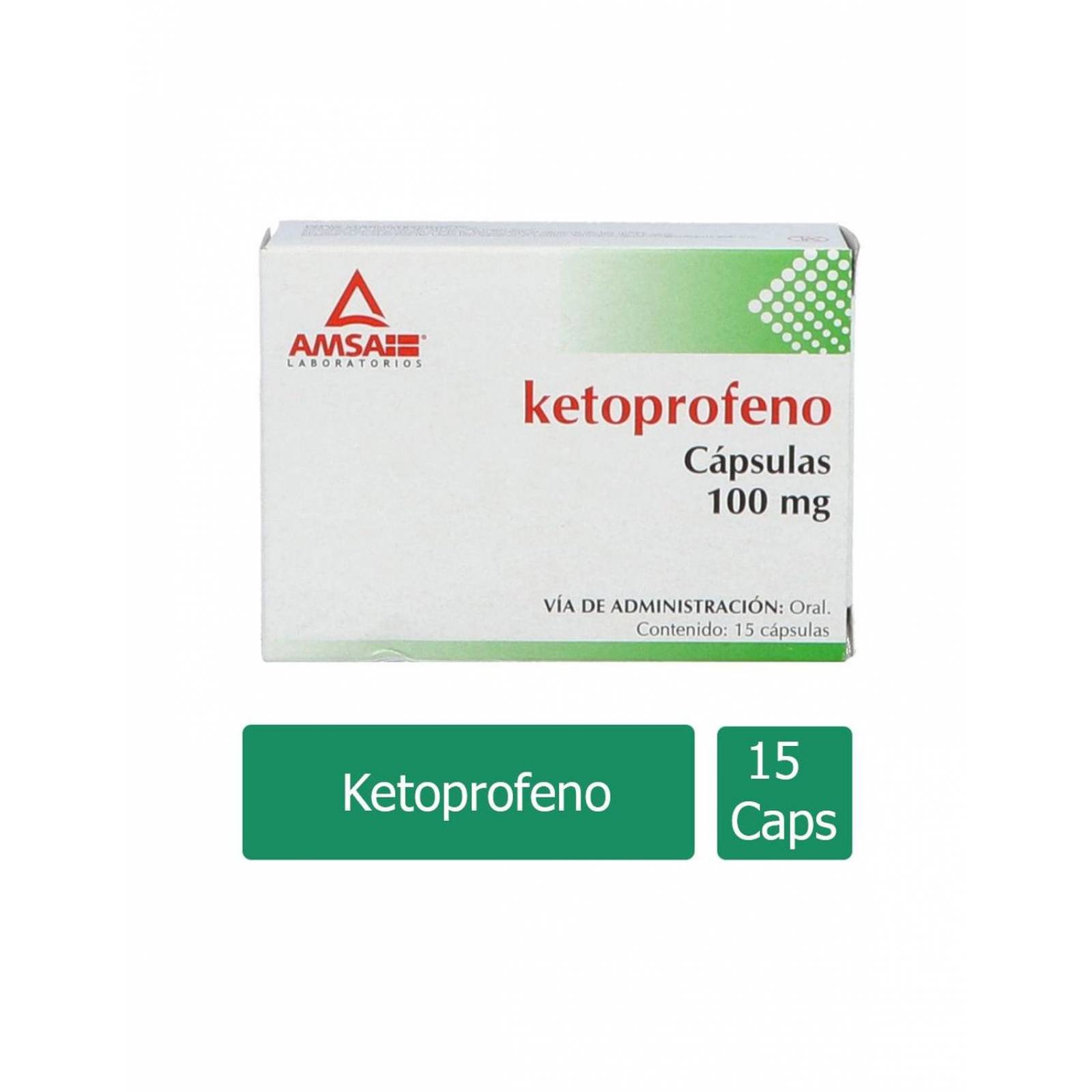 Ketoprofeno 100 mg Caja Con 15 Cápsulas 
