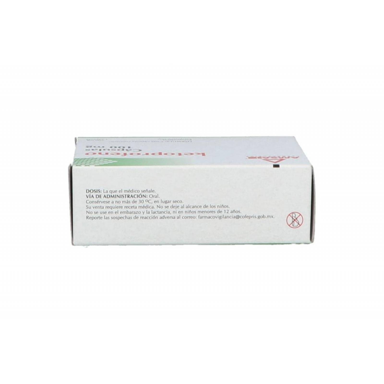Ketoprofeno 100 mg Caja Con 15 Cápsulas 