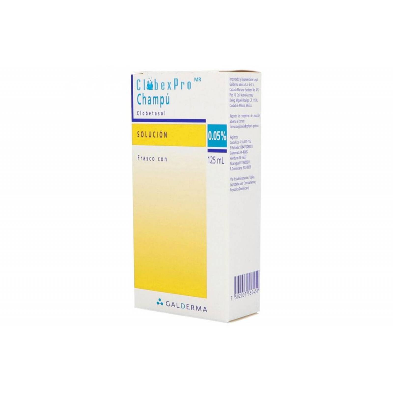 Clobexpro 0.05 % Solución Champú Caja Con Frasco Con 125 mL 