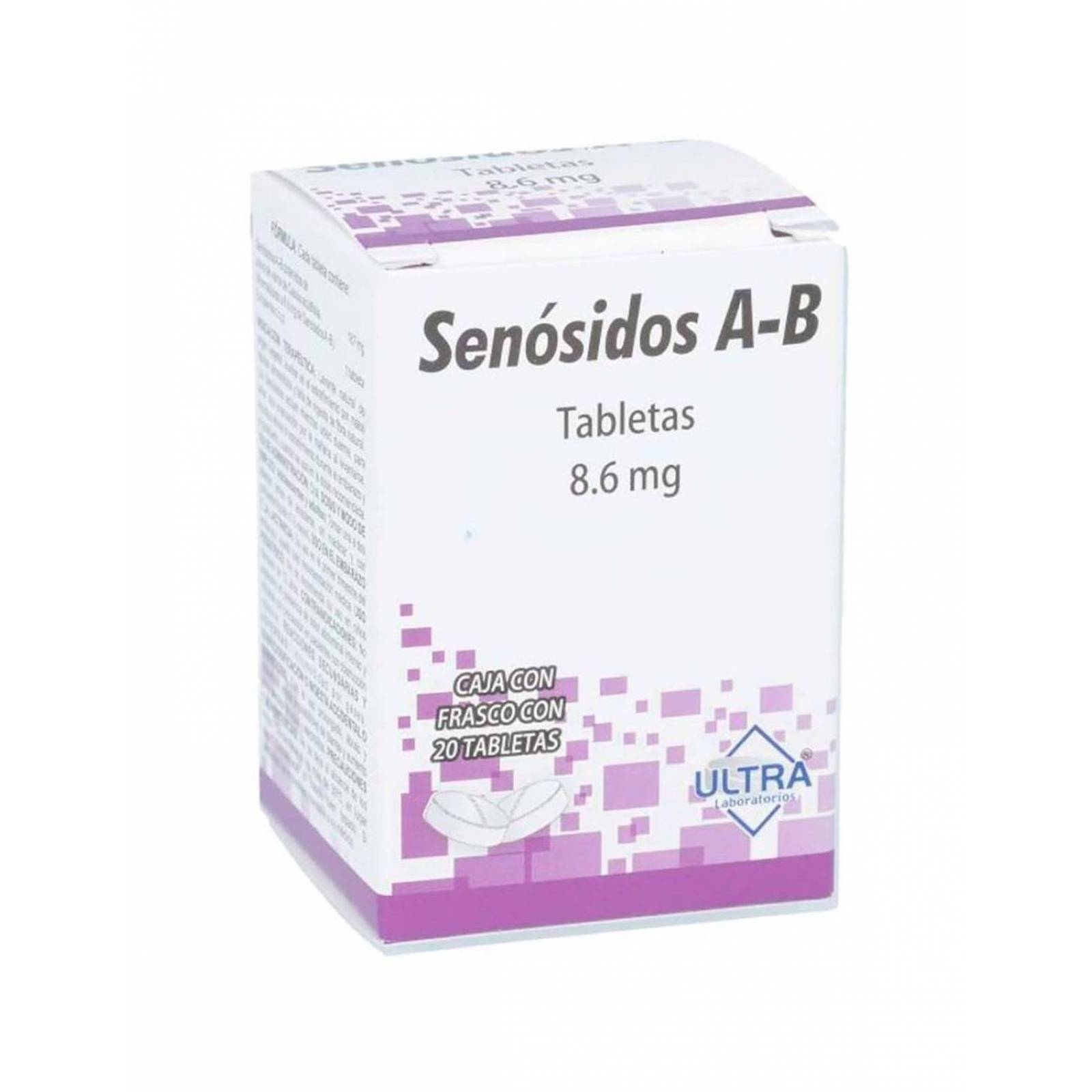 Senósidos A-B 8.6 mg Caja Con 20 Tabletas 