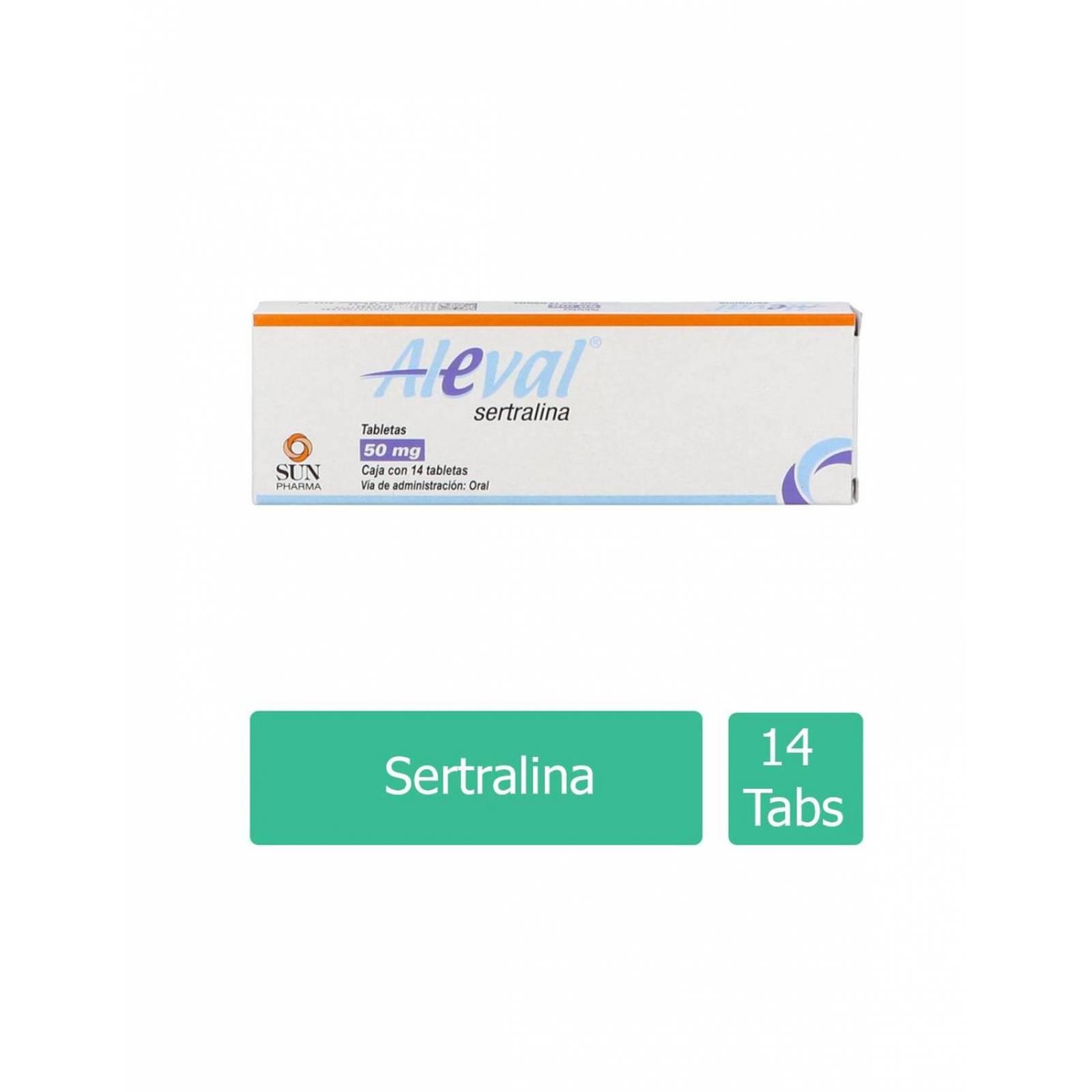 Aleval 50 mg Caja Con 14 Tabletas 
