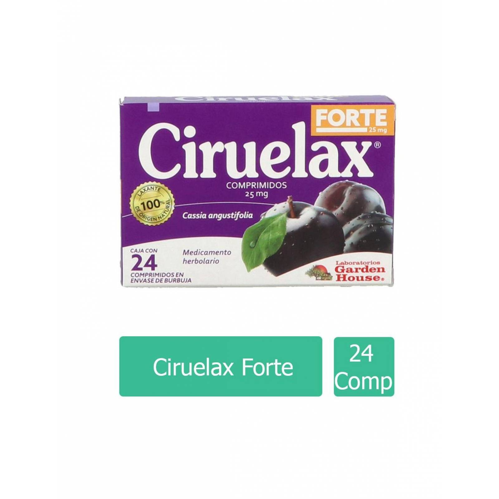 Ciruelax Forte Caja Con 24 Comprimidos 