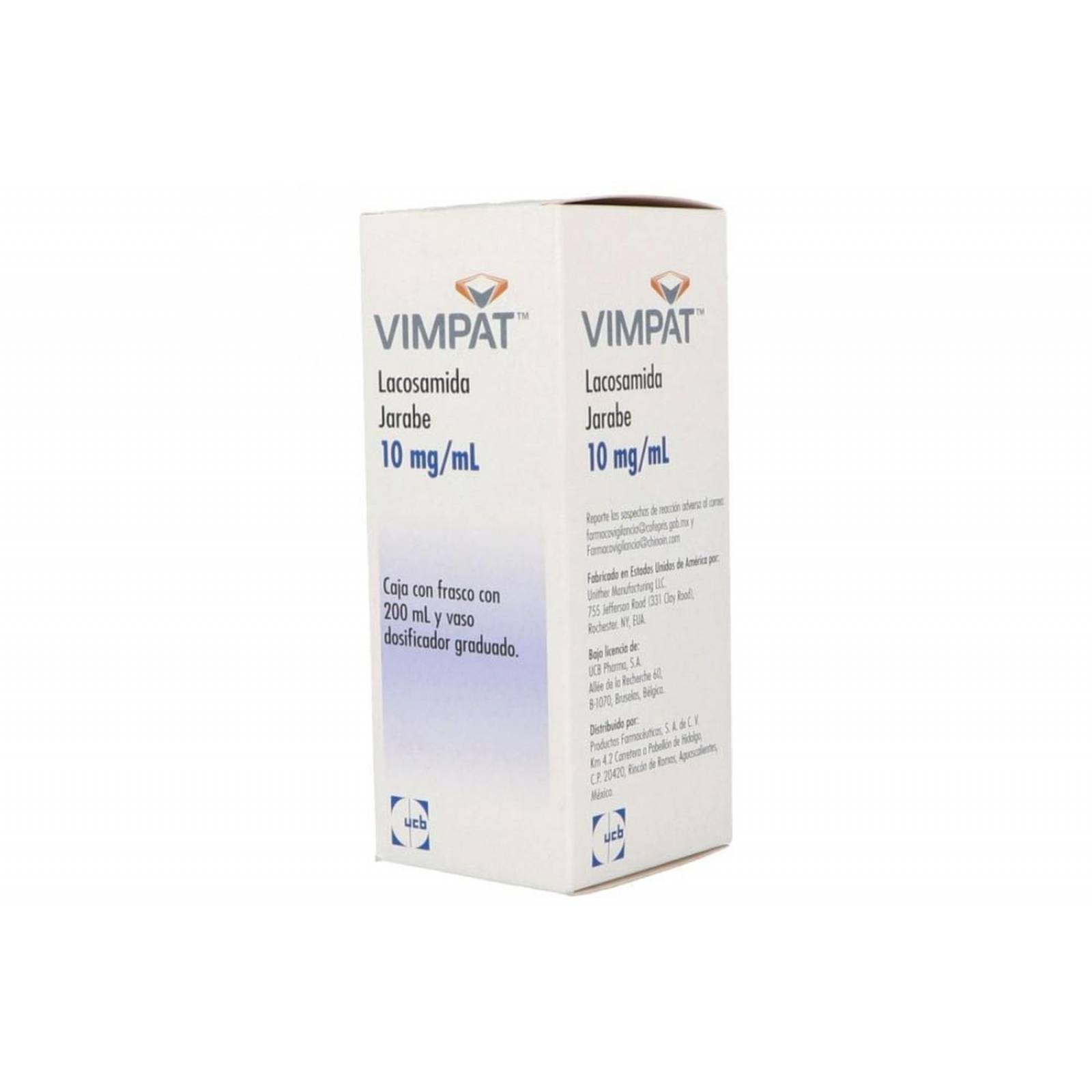 Vimpat 10mg/mL Con 1 Frasco con 200 mL 