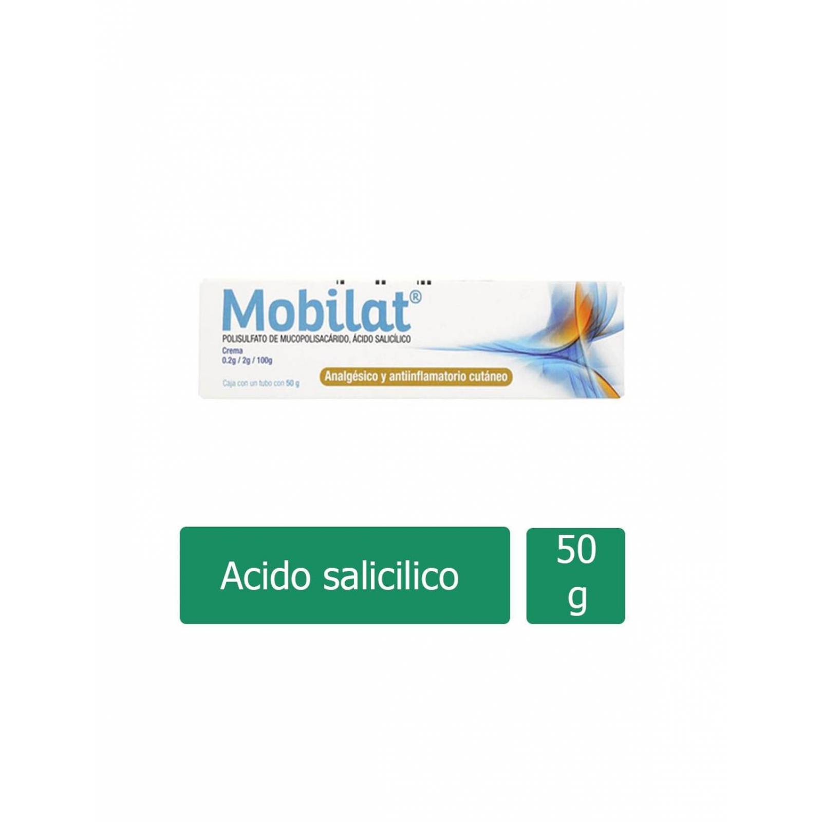 Mobilat Crema 0.2 g/ 2 g Caja Con Tubo Con 50 g 