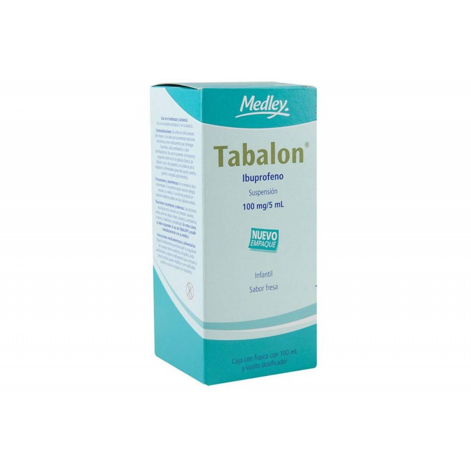 Tabalon Suspensión 100 mg / 5 mL Frasco Con 100 mL - Sabor Fresa 