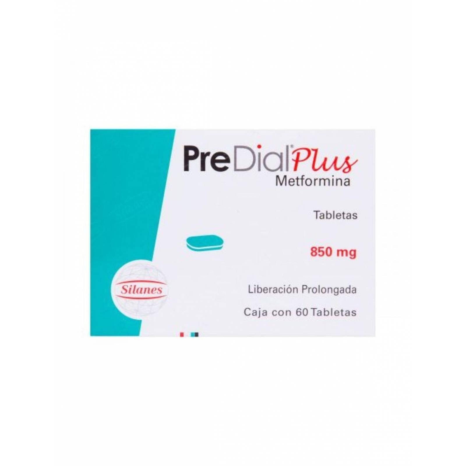Pre Dial Plus 850 mg Caja Con 60 Tabletas 