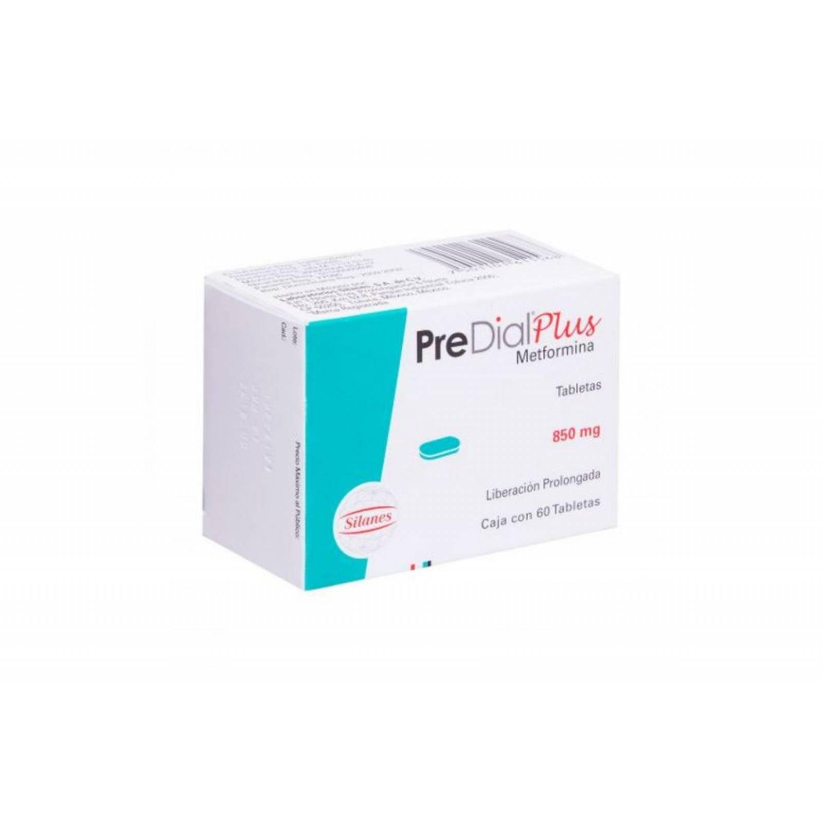 Pre Dial Plus 850 mg Caja Con 60 Tabletas 