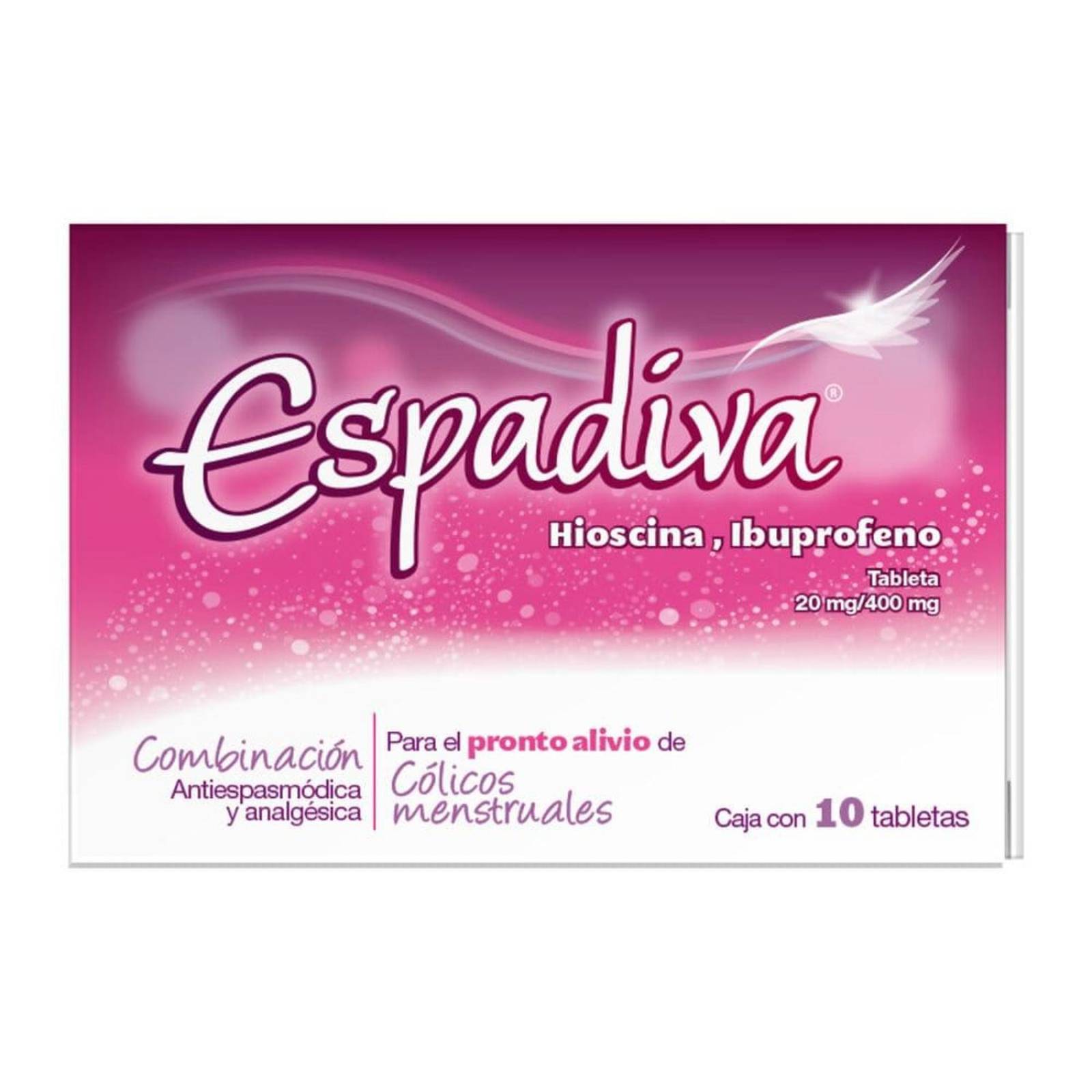 Espadiva 20 mg/400 mg Caja Con Blister Con 10 Tabletas 