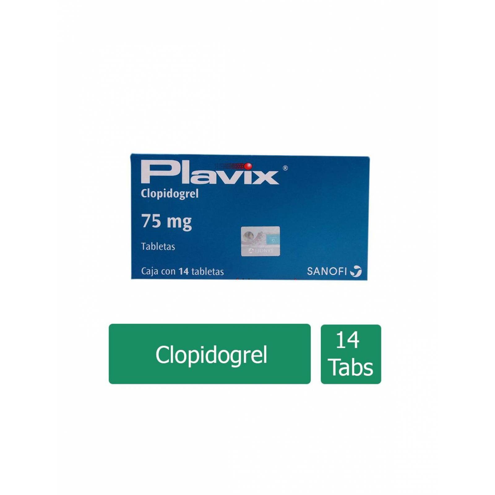 Plavix 75 mg Caja Con 14 Tabletas