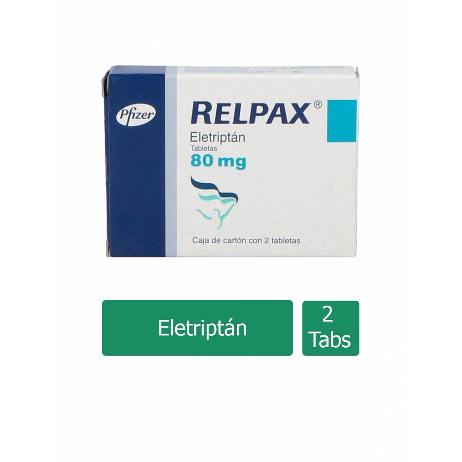 RELPAX 80 MG CAJA CON 2 TABLETAS 