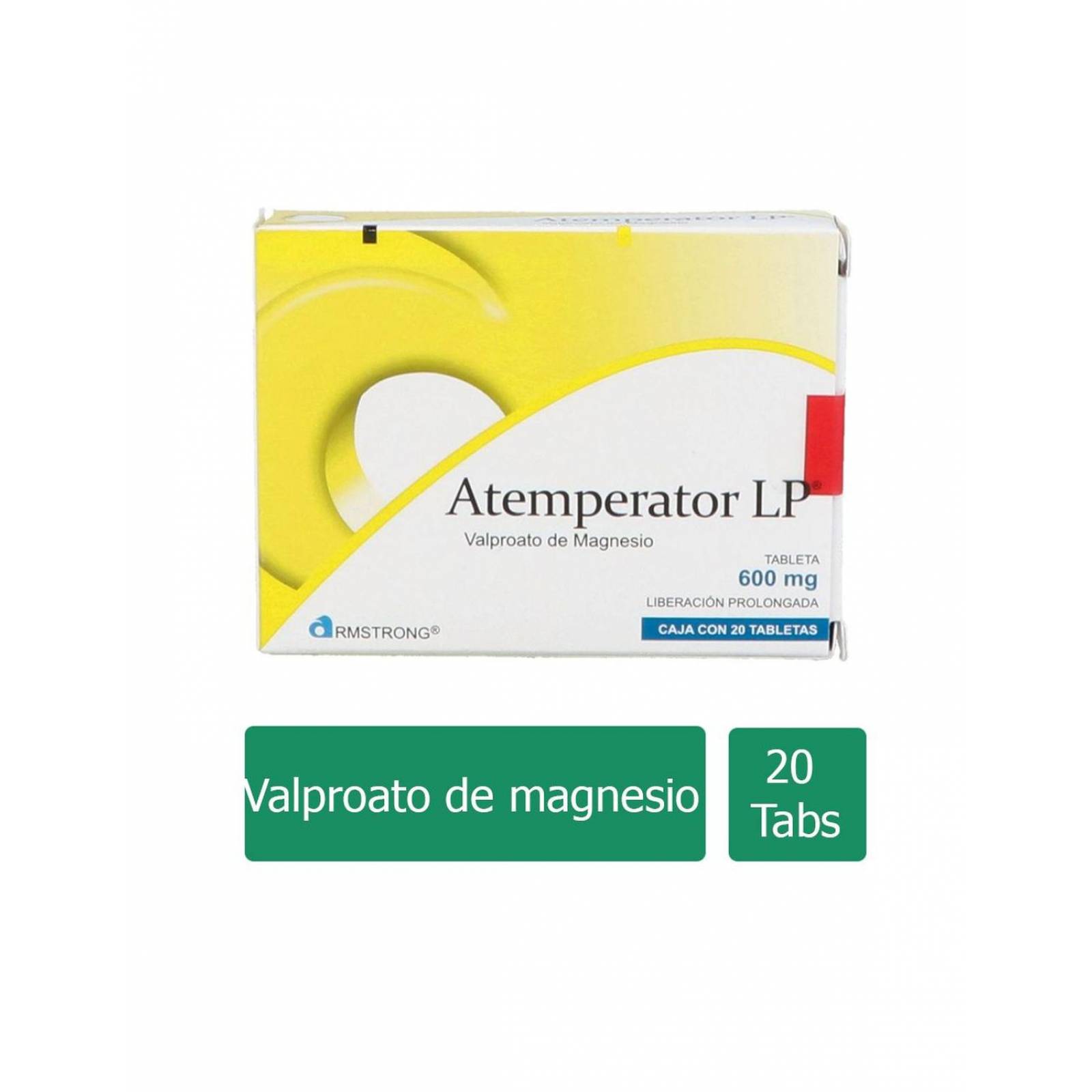 Atemperator LP 600 mg Caja Con 20 Tabletas 