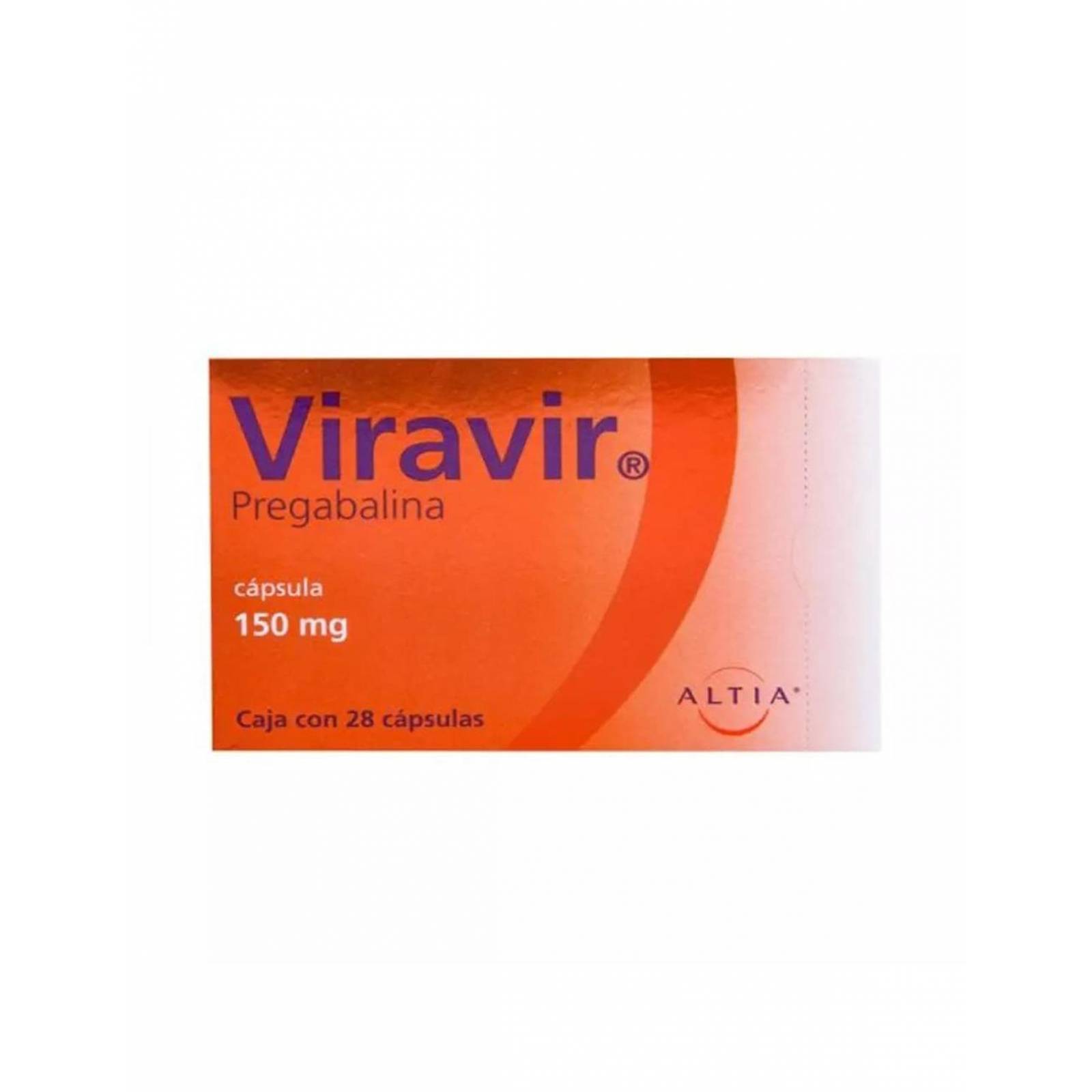 Viravir 150 mg Caja con 28 cápsulas 