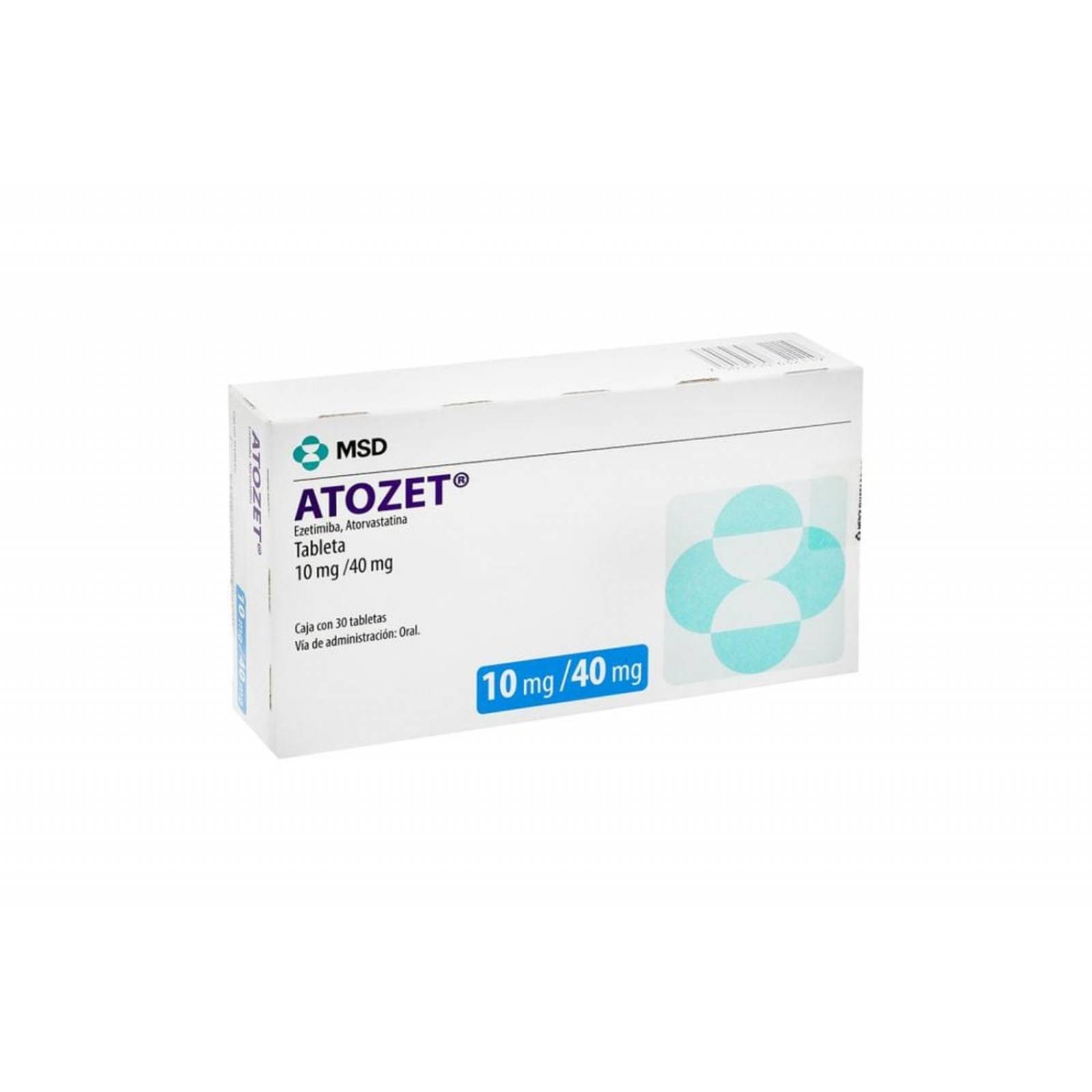 Atozet 10 mg / 40 mg Caja Con 30 Tabletas 