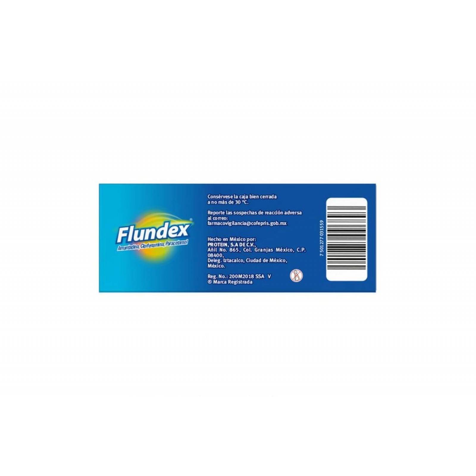 Flundex 50 mg/3 mg/300 mg Caja Con Blíster Con 24 Cápsulas 
