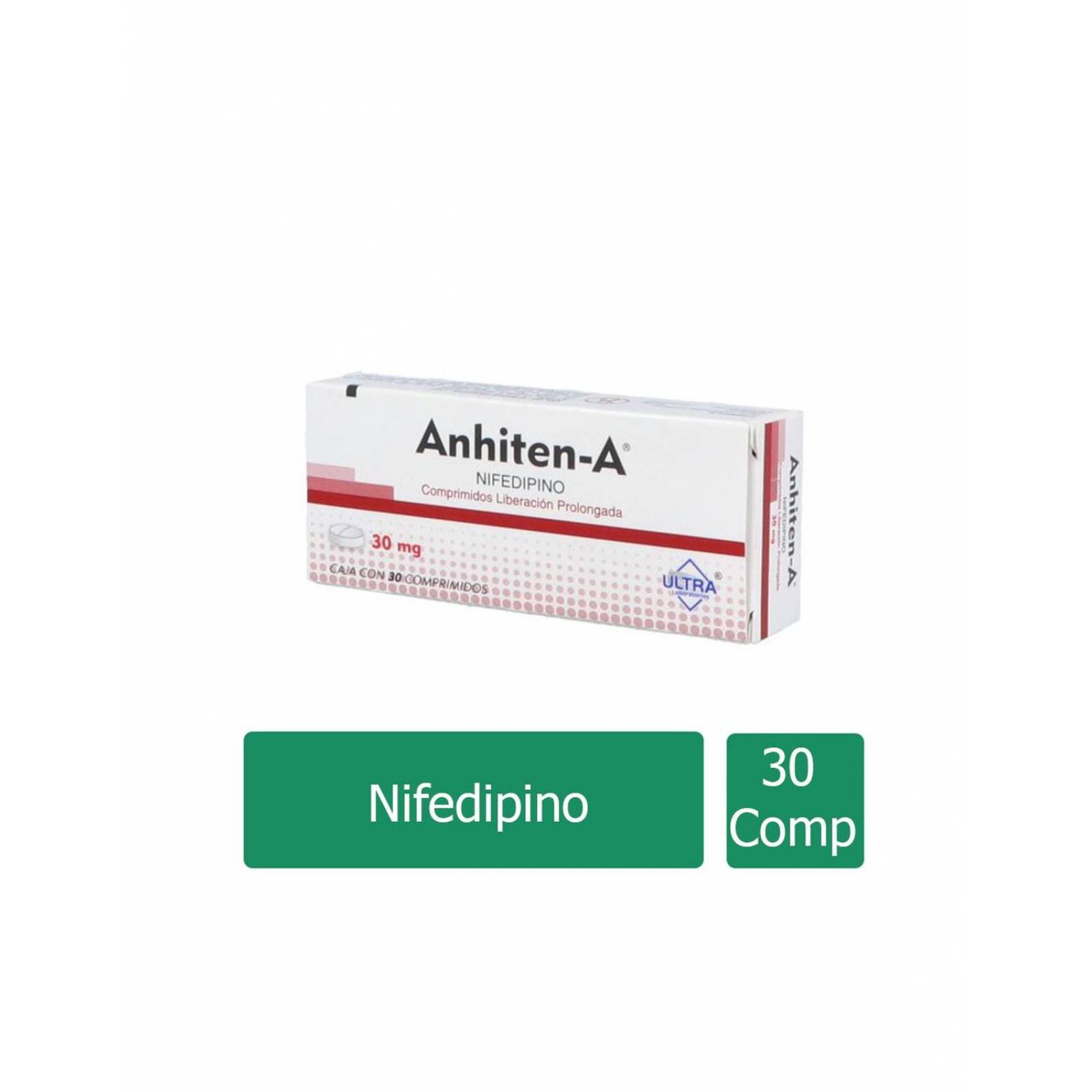 Anhiten-A 30 mg Caja Con 30 Comprimidos De Liberación Prolongada 