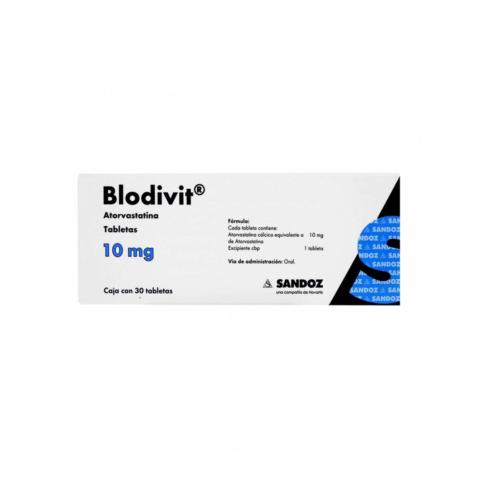 Blodivit 10 mg Caja con 30 Tabletas 