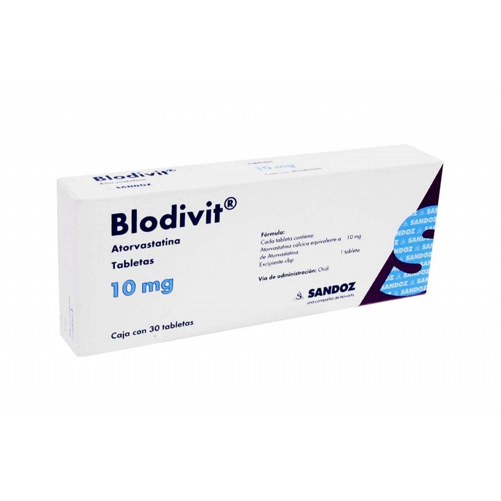 Blodivit 10 mg Caja con 30 Tabletas 