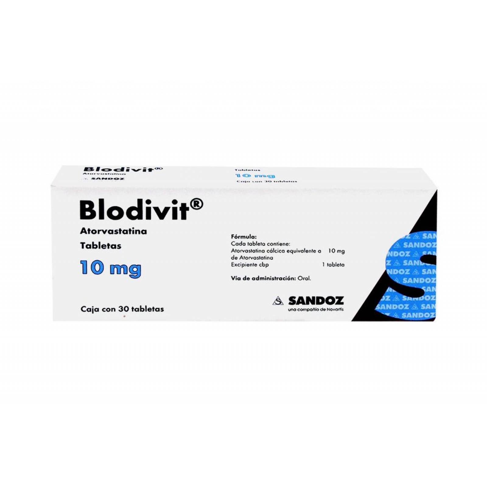 Blodivit 10 mg Caja con 30 Tabletas 