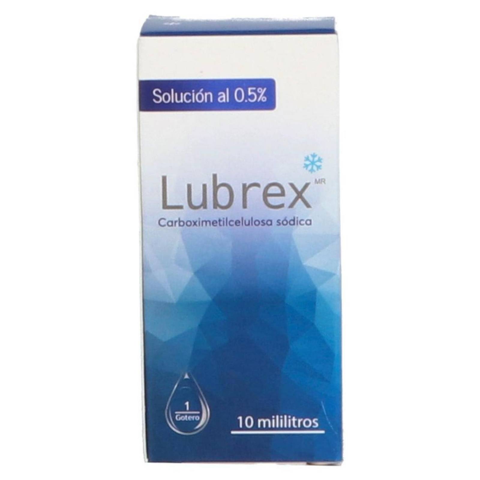 Lubrex 0.5% Solución Oftálmica Caja Con Frasco Gotero Con 10 mL