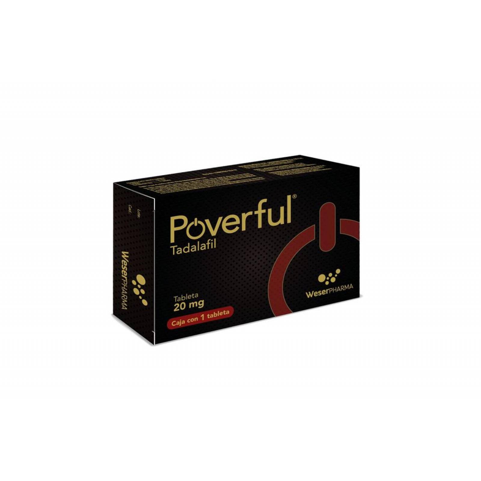 Poverful 20 mg Caja Con 1 Tableta