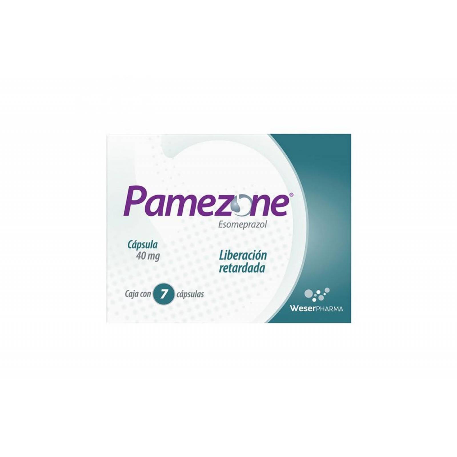 Pamezone Caja Con 7 Cápsulas De 40 mg 
