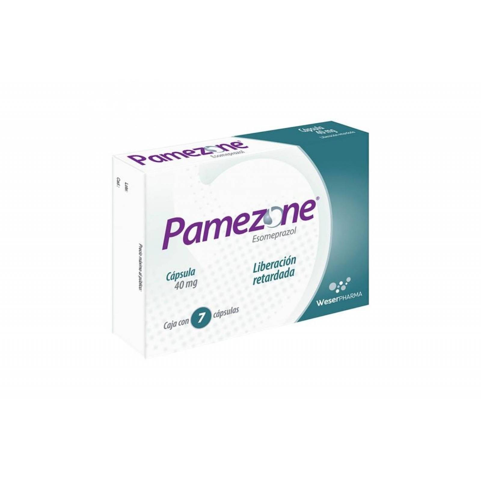 Pamezone Caja Con 7 Cápsulas De 40 mg 