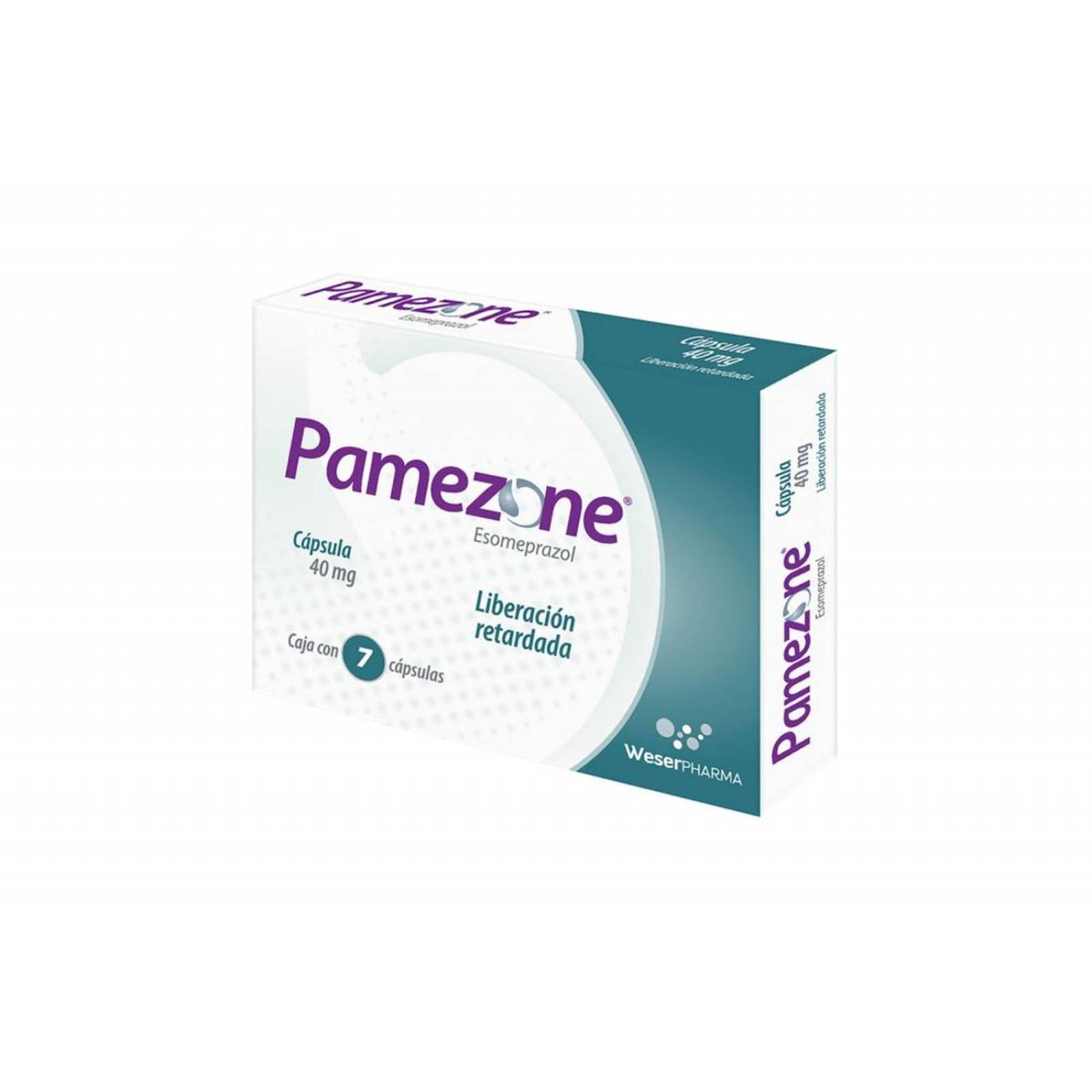 Pamezone Caja Con 7 Cápsulas De 40 mg 