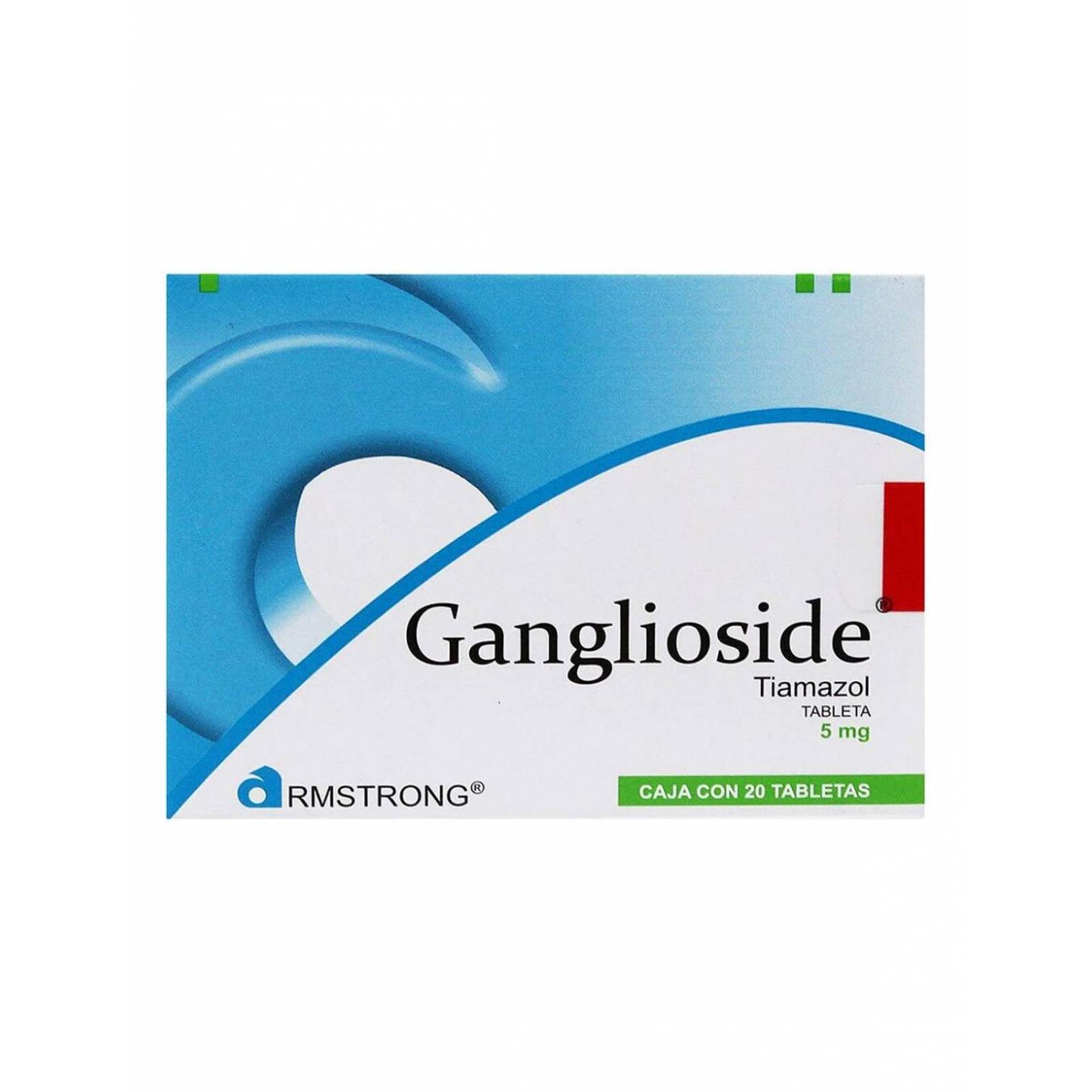 Ganglioside 5 mg Caja Con 20 Tabletas 