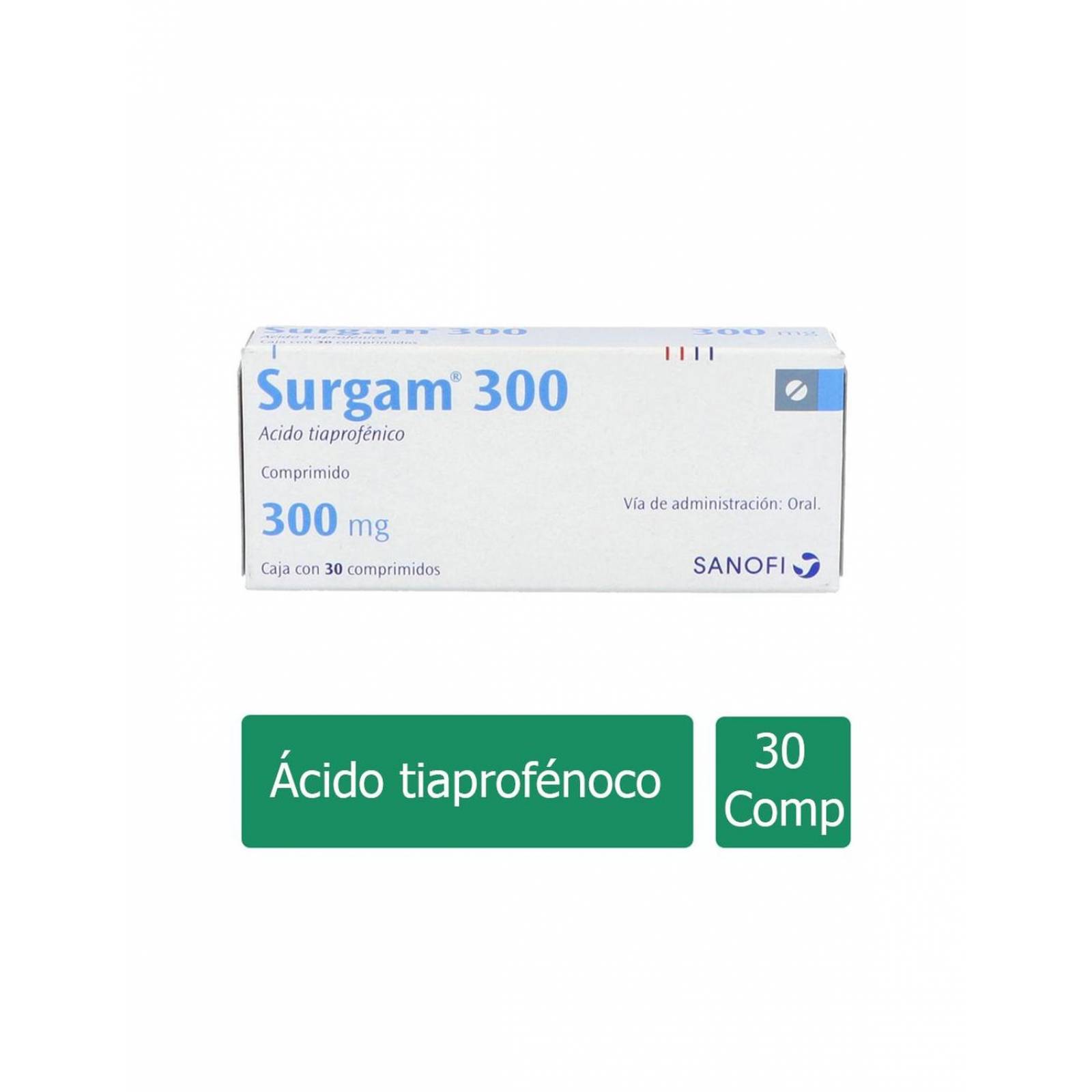 Surgam 300 mg Caja con 30 Comprimidos 