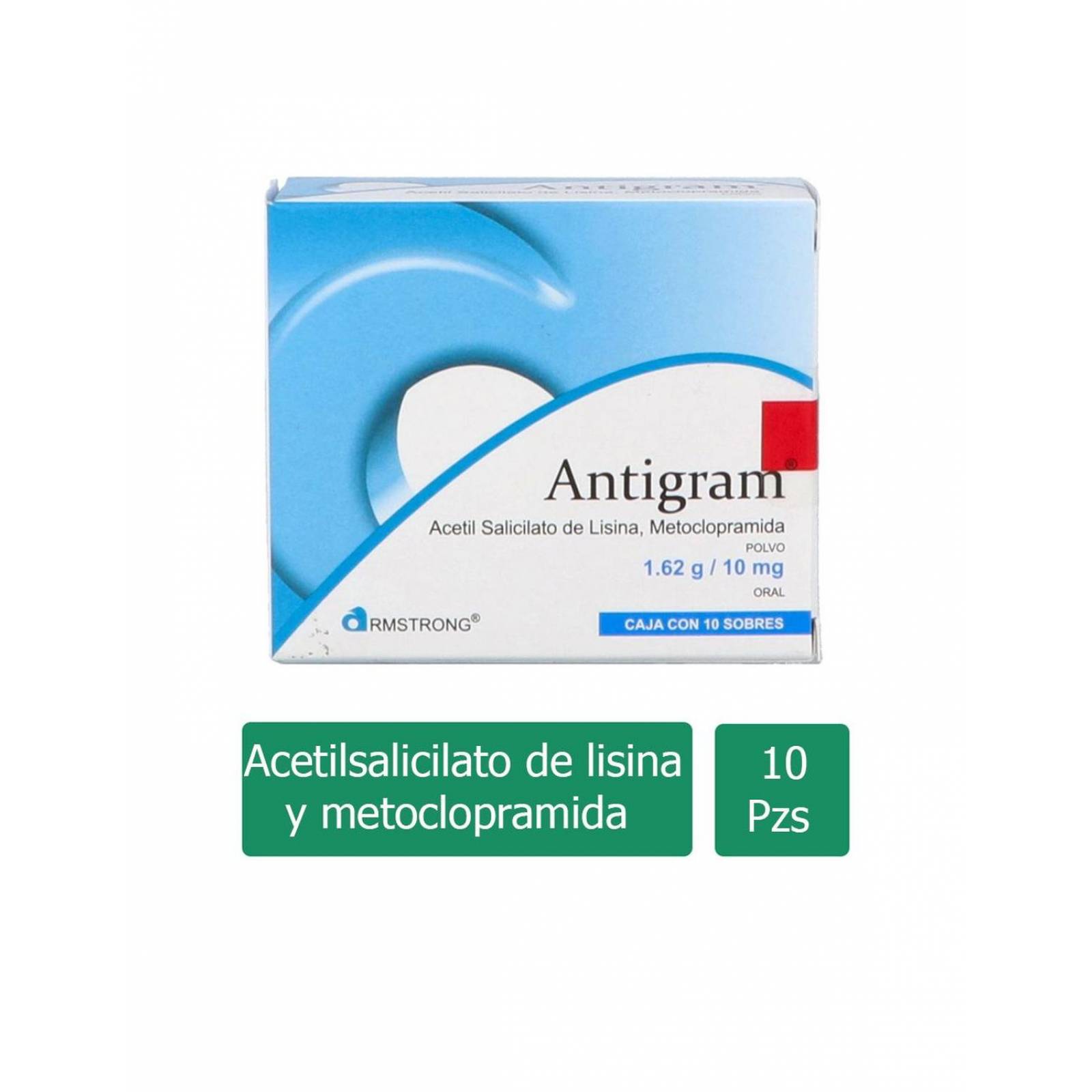 Antigram Polvo Caja Con 10 Sobres 