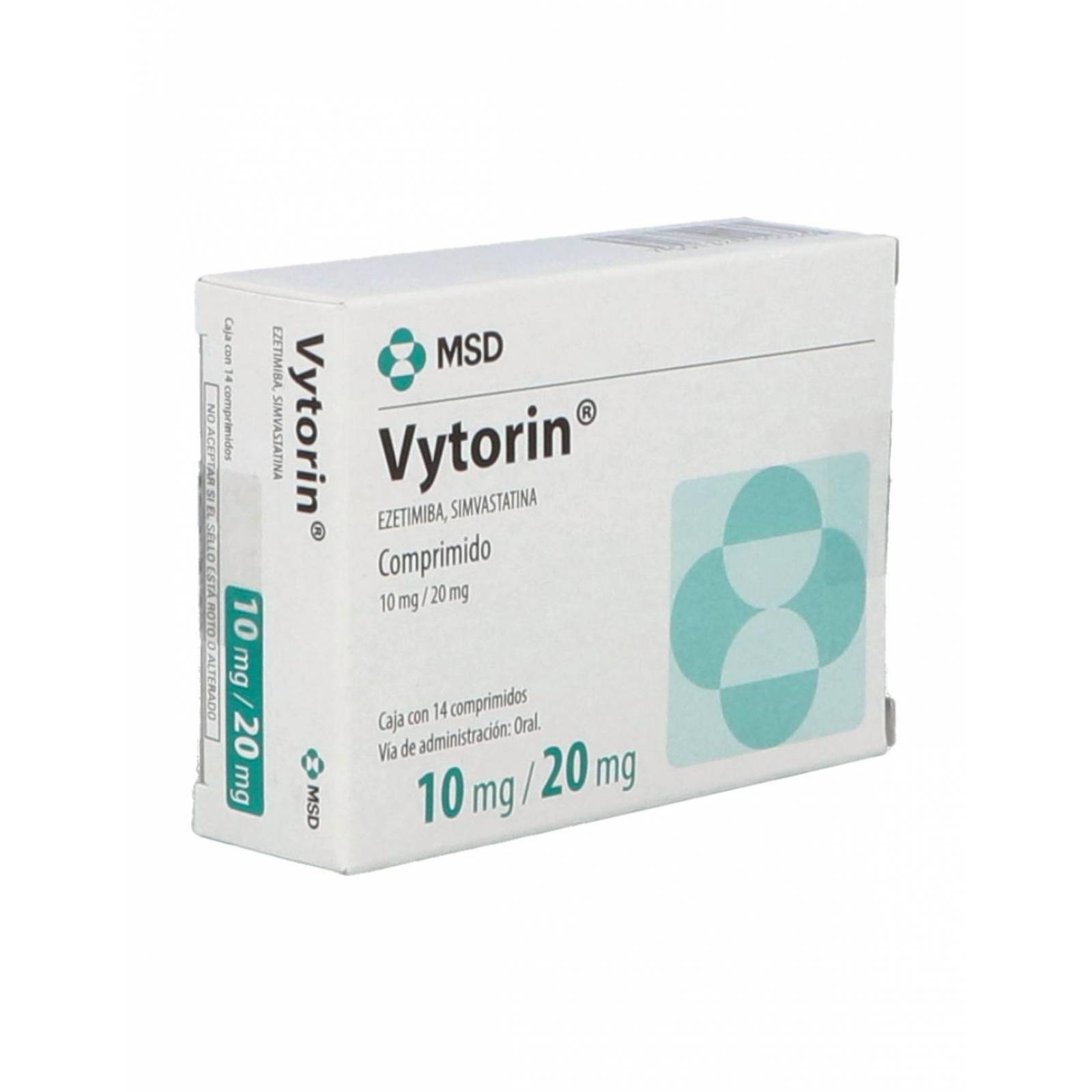 Vytorin 10/20 Caja Con 14 Comprimidos 